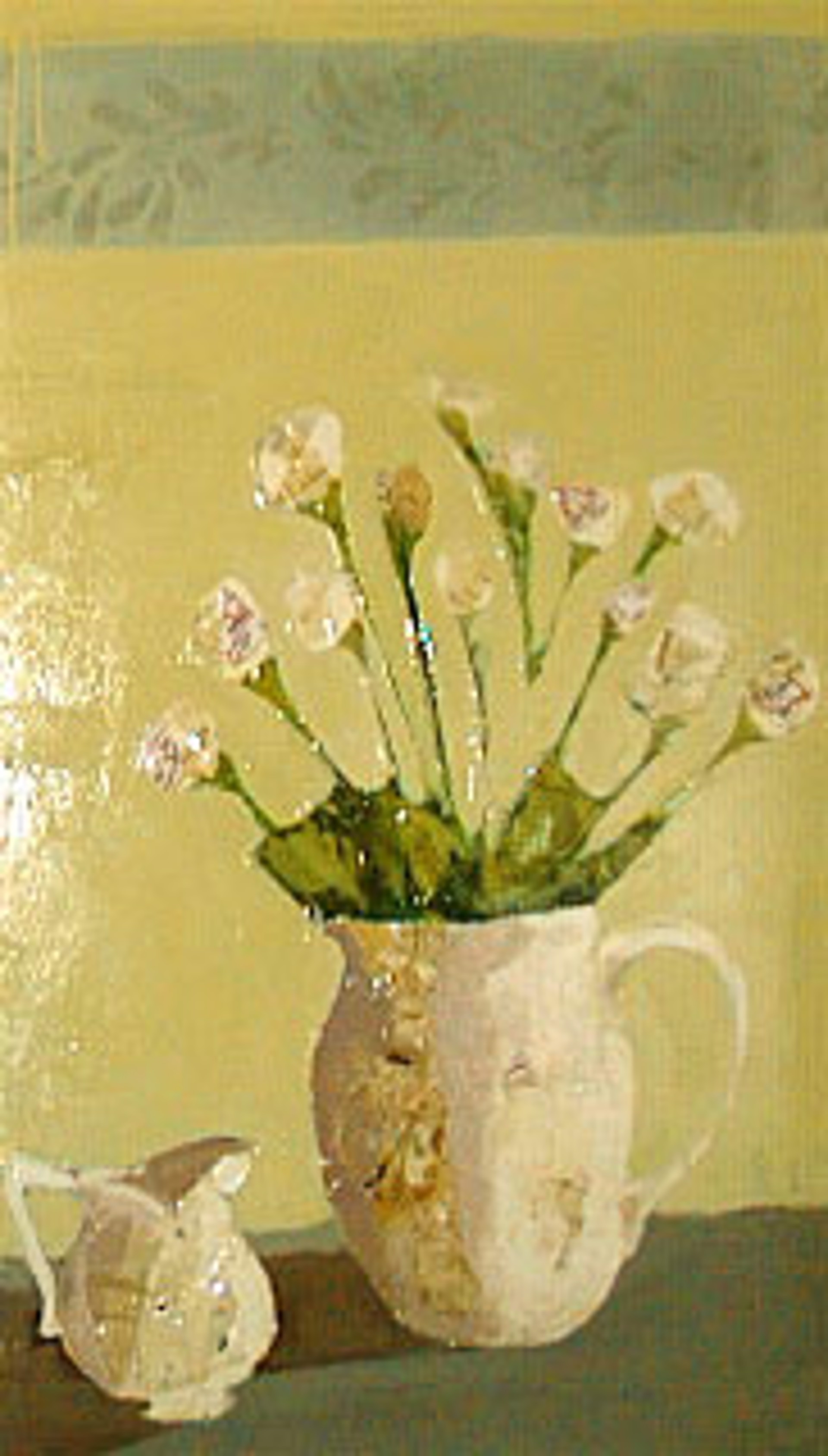 Spray Roses And Creamer by Christy Kinard
