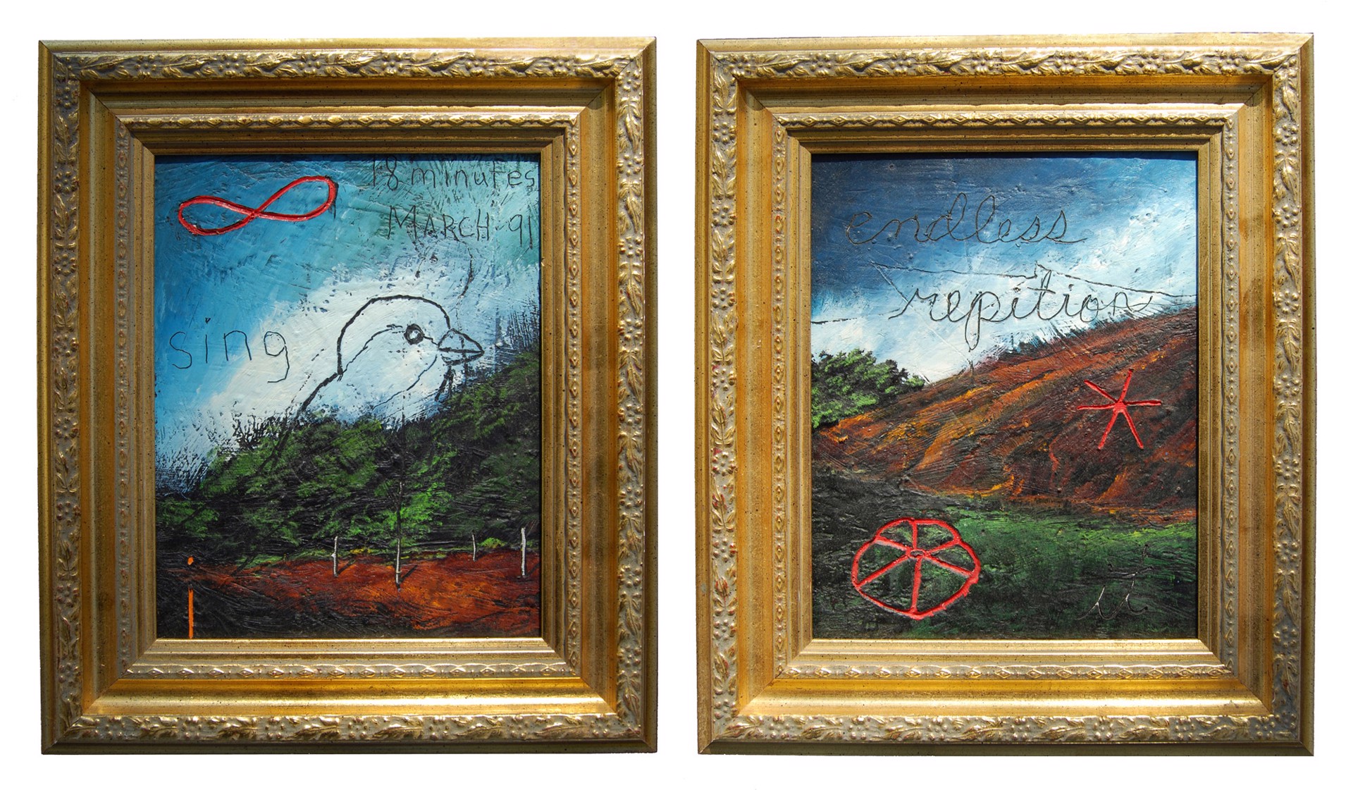 Untitled Diptych by Tim Crowder