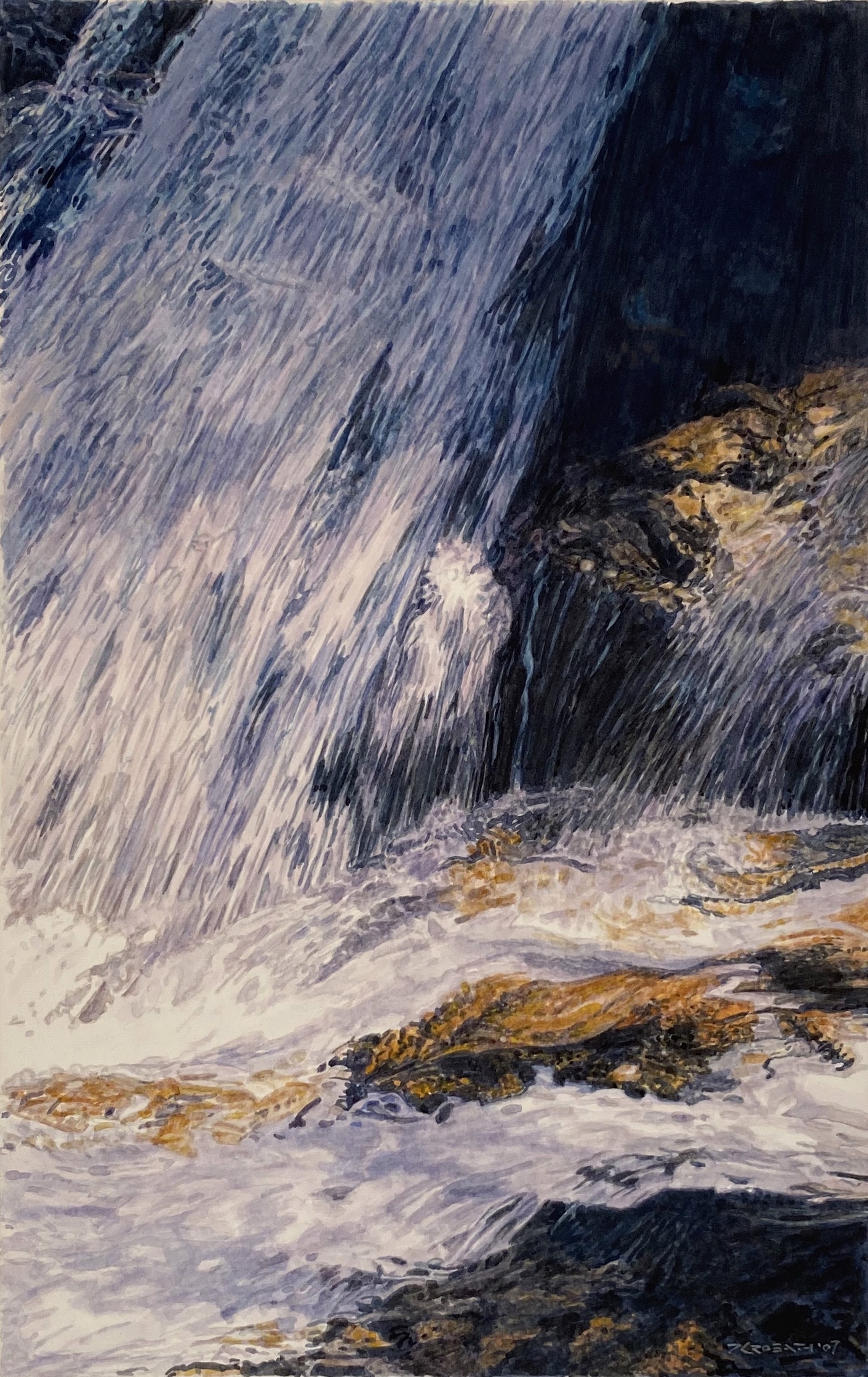 Beside the Falls II by Peter Krobath