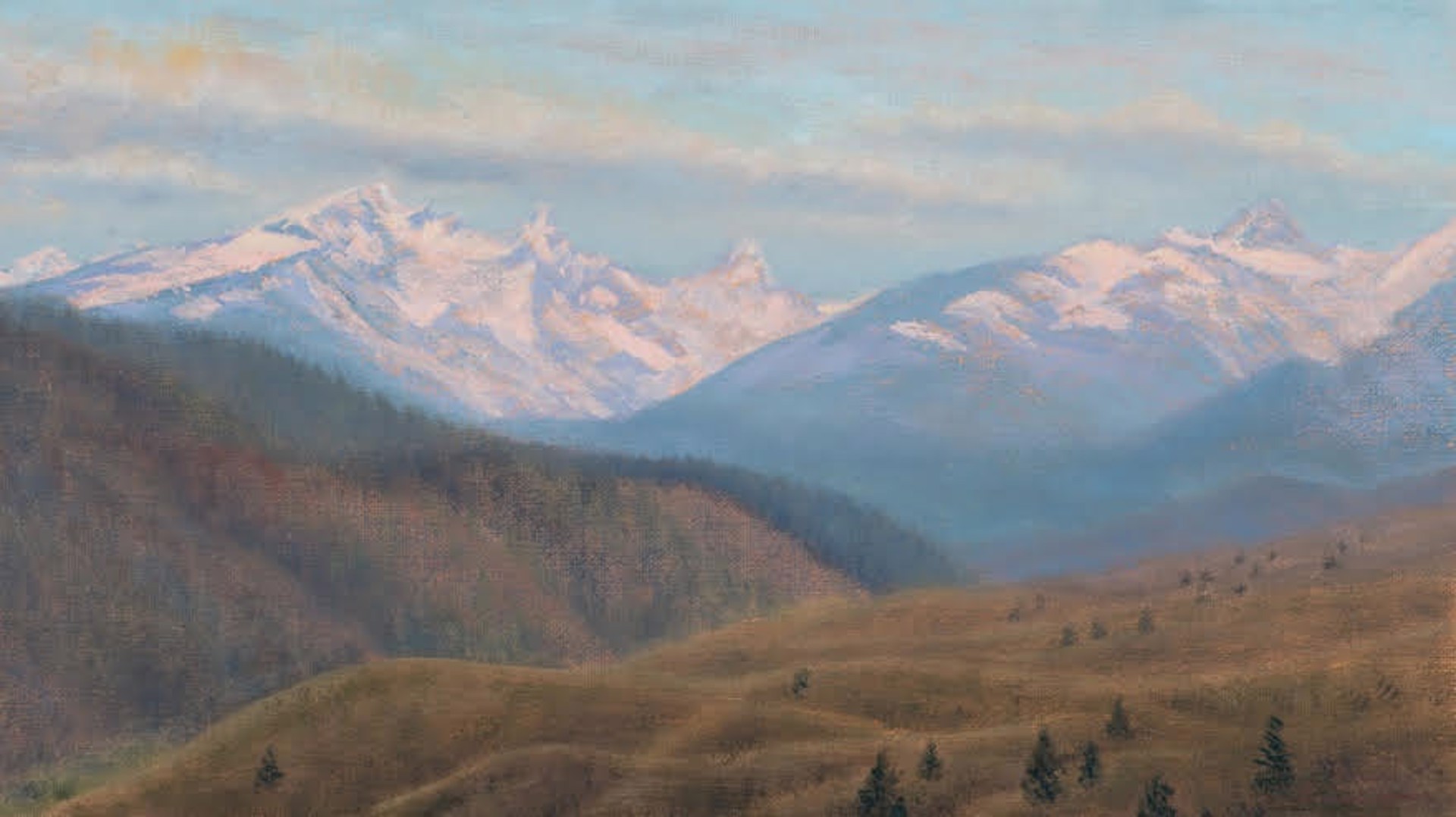 Trapper Peak at Sunrise by Teresa Garland Warner