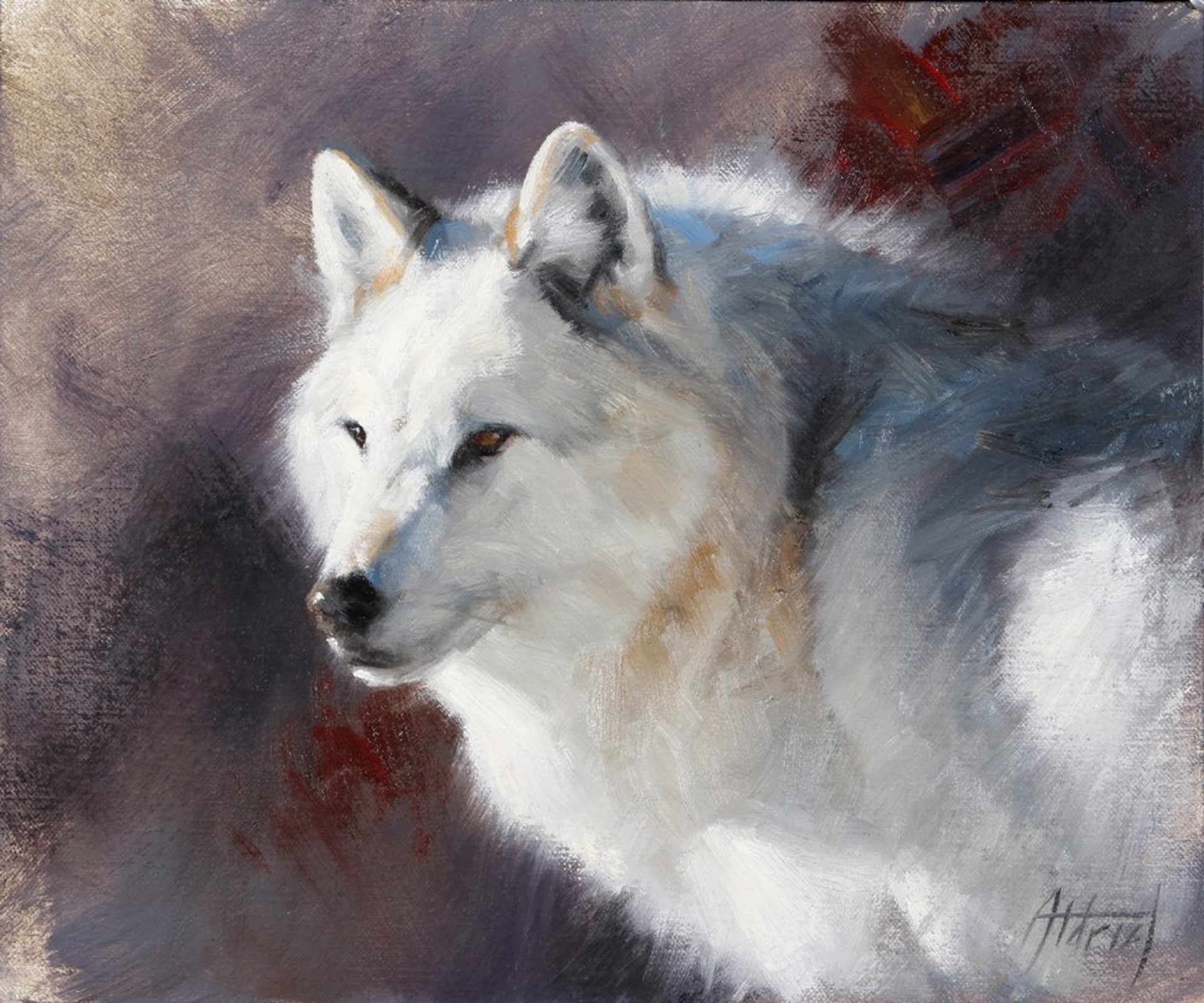 Wolf Portrait by Ed Aldrich