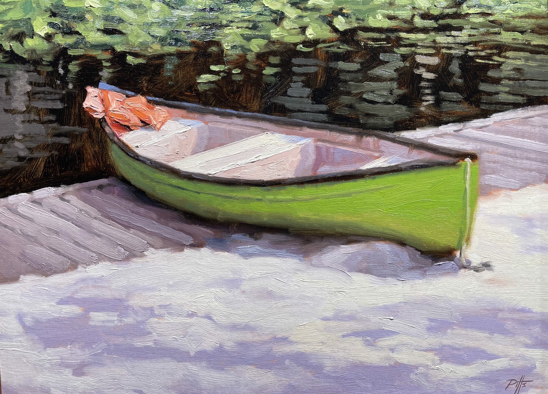 The Green Canoe - SOLD by Randy Pitts