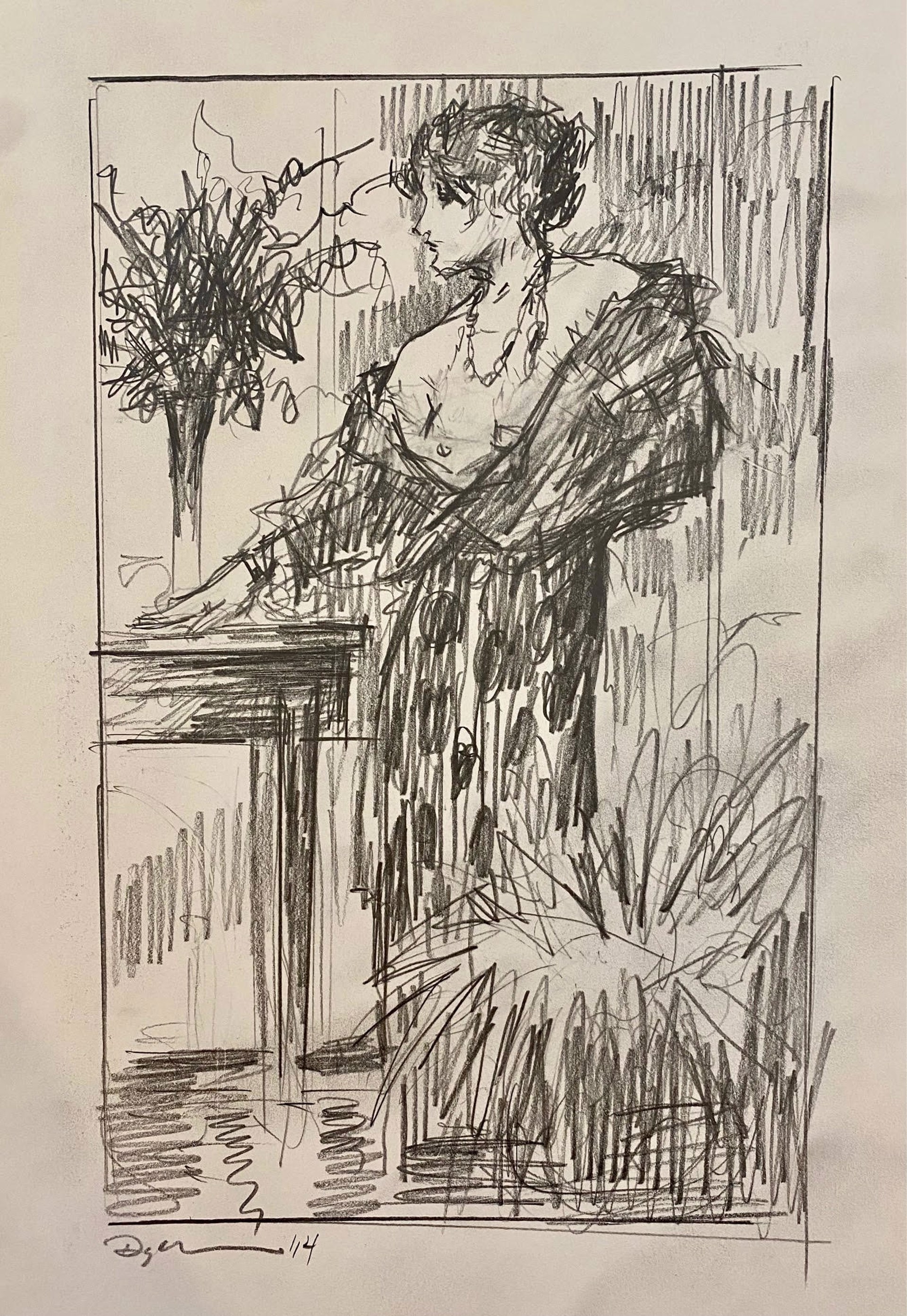 Standing Nude Study by John Carroll Doyle