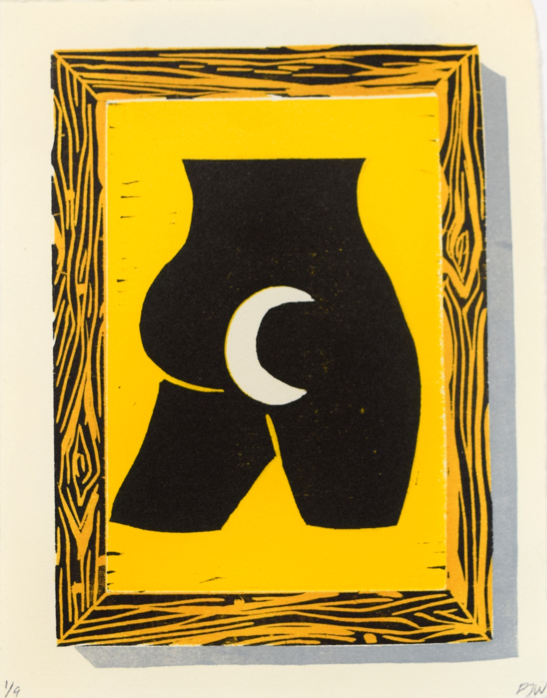 Mooning (lil solo) Yellow by Paula Wilson