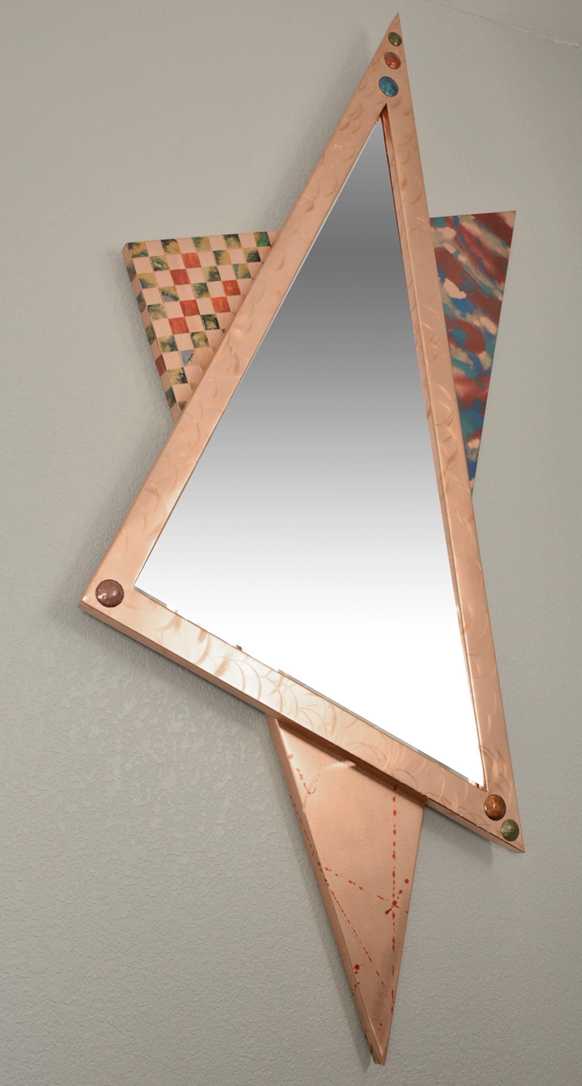Mesa Triangle Diptych Mirror by Jean And Tom Heffernan