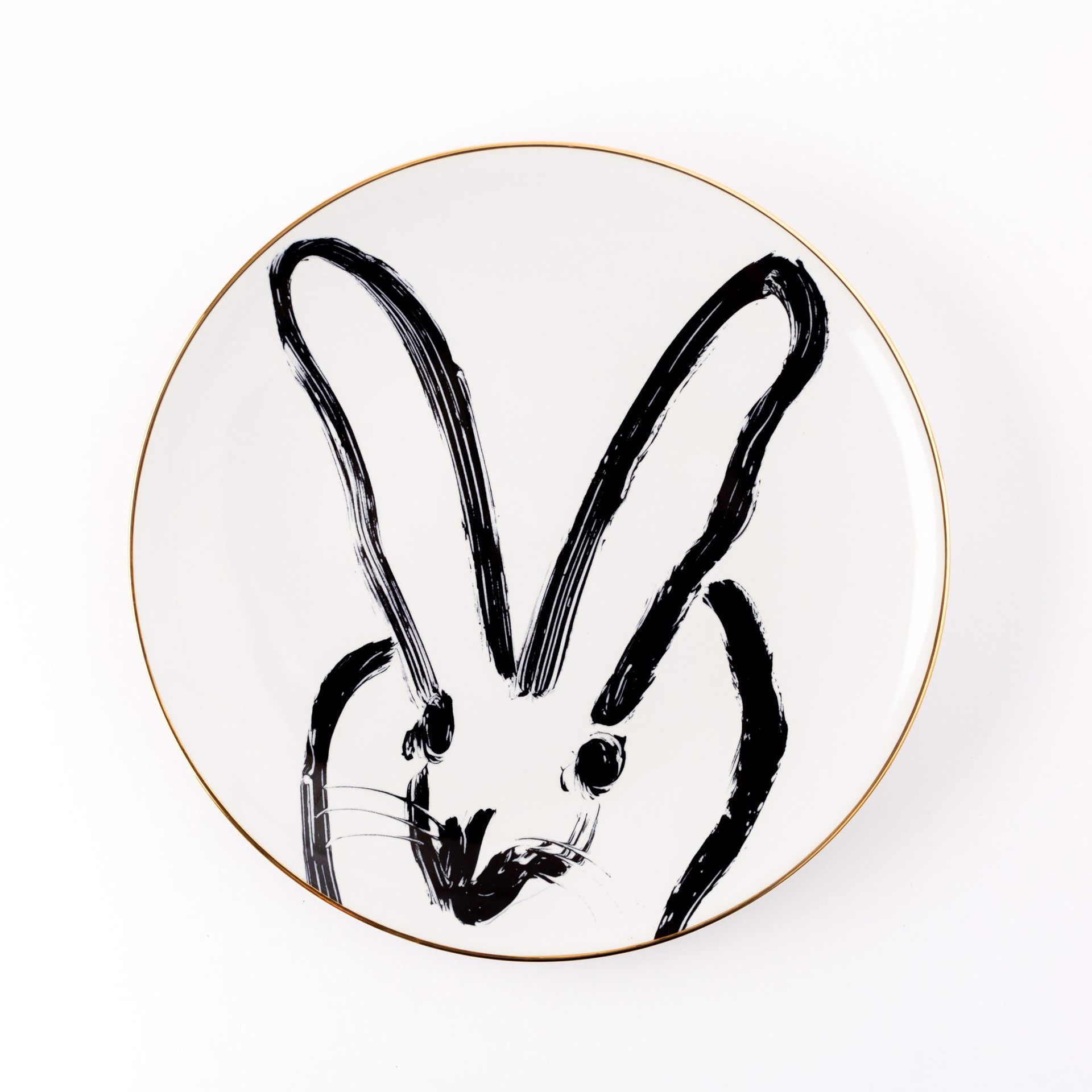 Dinner Plate (White) by Hunt Slonem (Hop Up Shop)