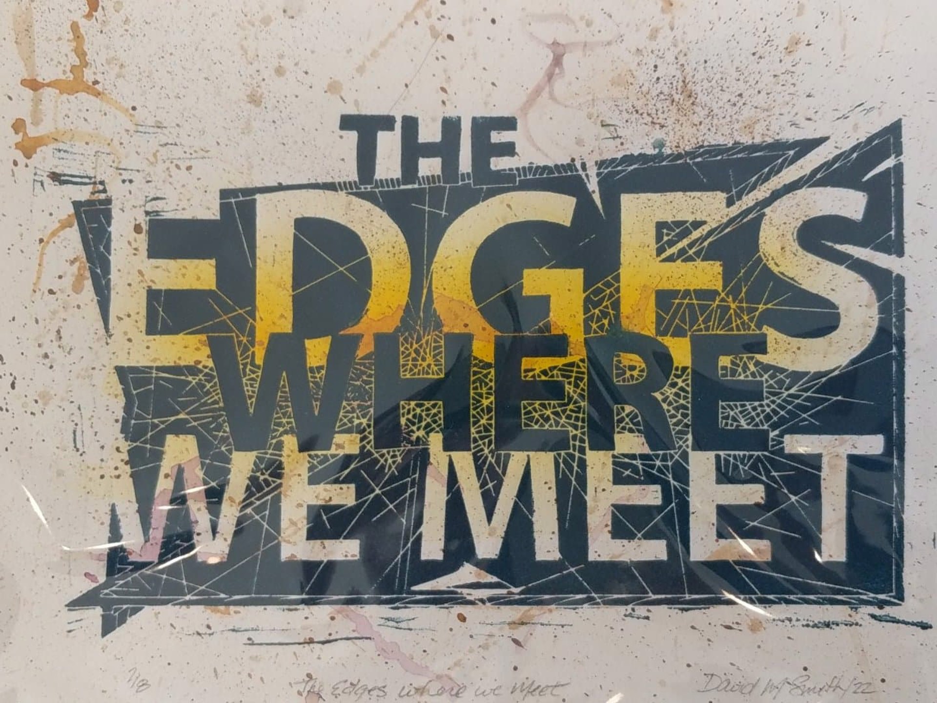 Edges Where We Meet, Unframed (with wash) by David M. Smith