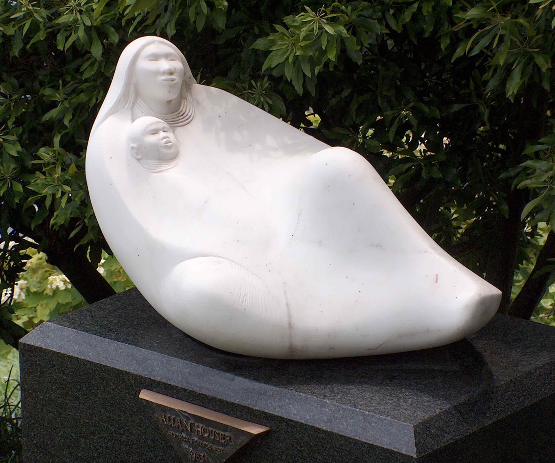 Reclining Mother and Child by Allan Houser - Permanent Collection