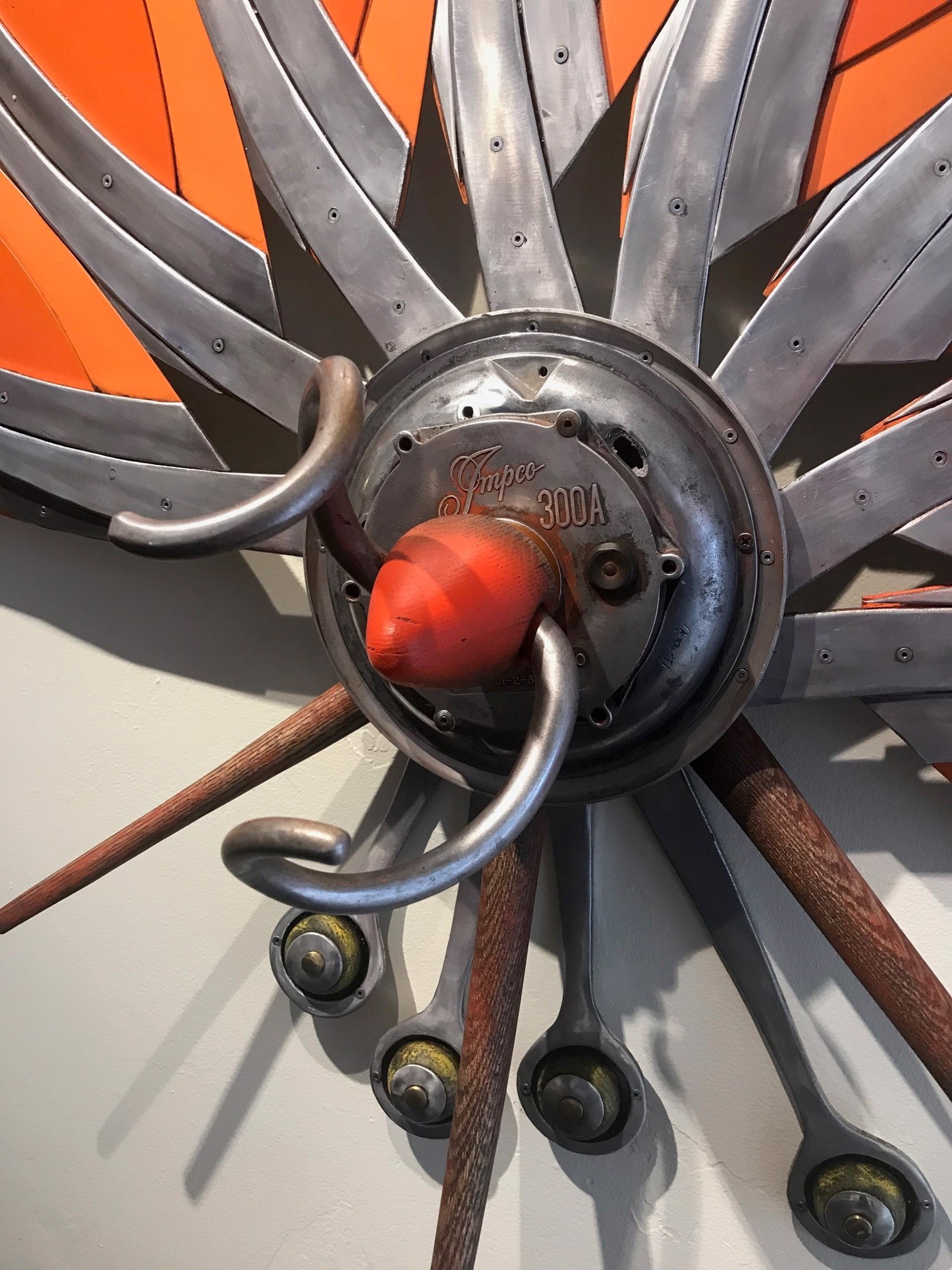 Orange Fan Flower by Bates Wilson