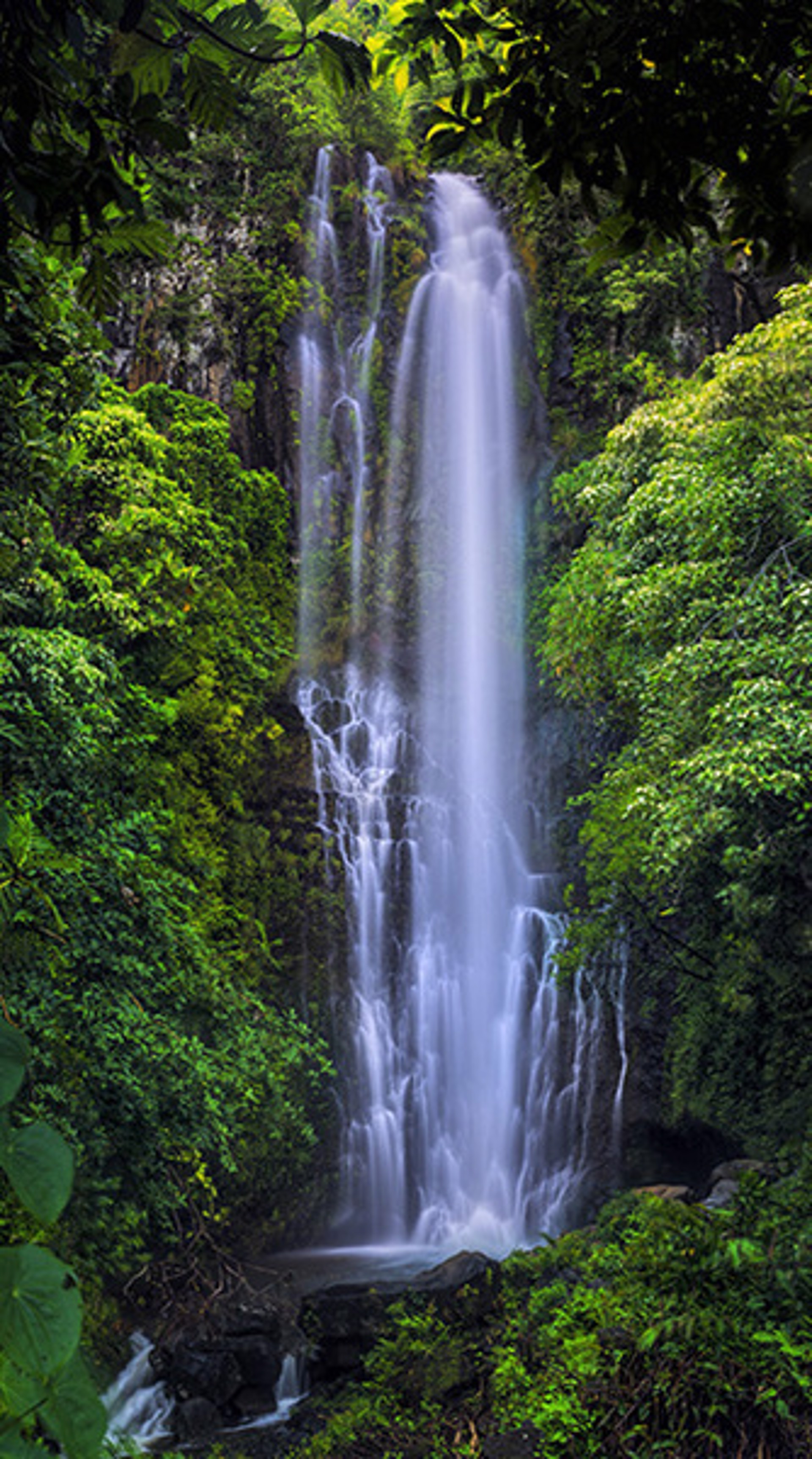 Wailua Falls Maui Rainbow by Bryan Pezman