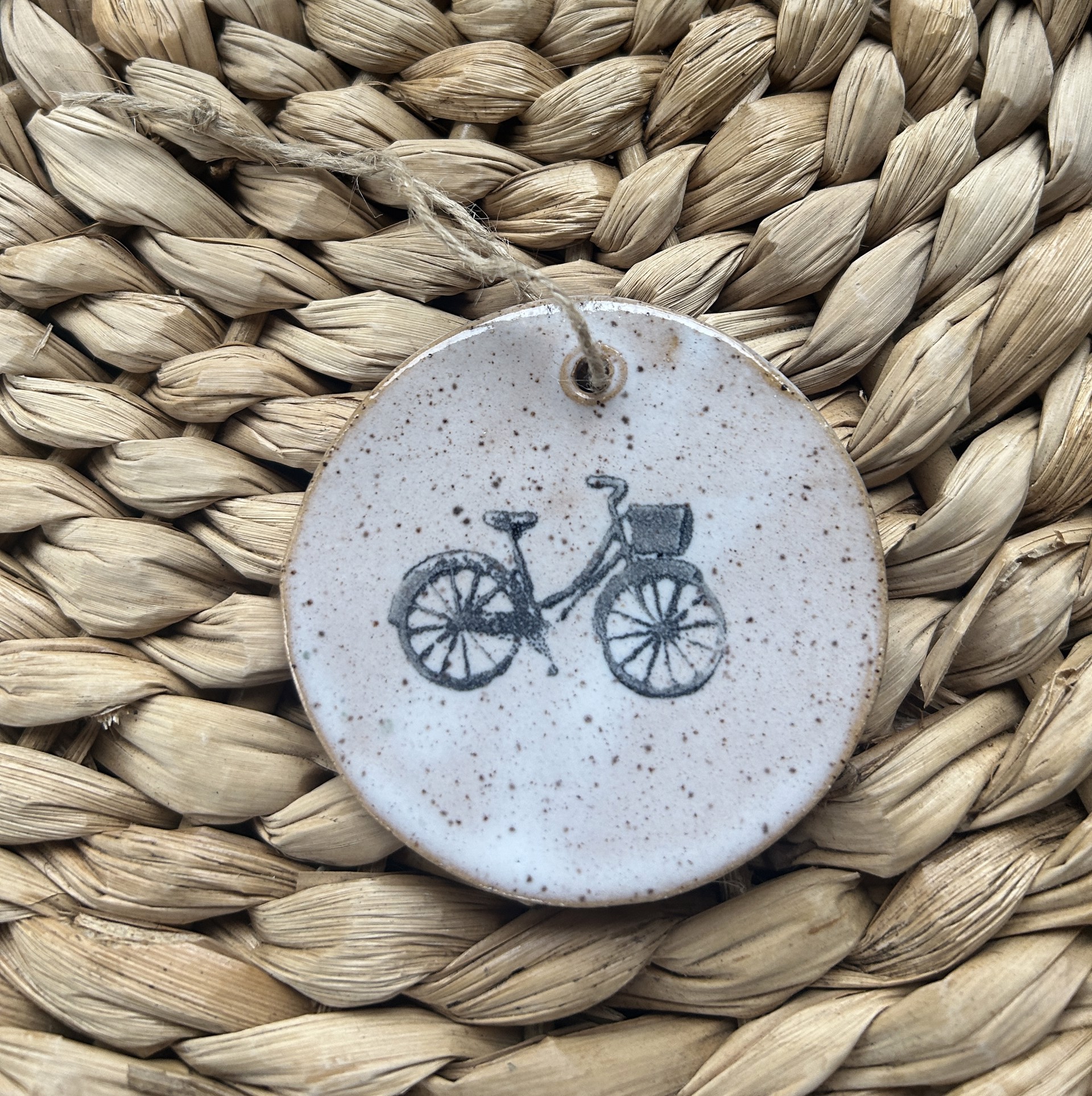 Ornament | Bike | White by Mud Maker