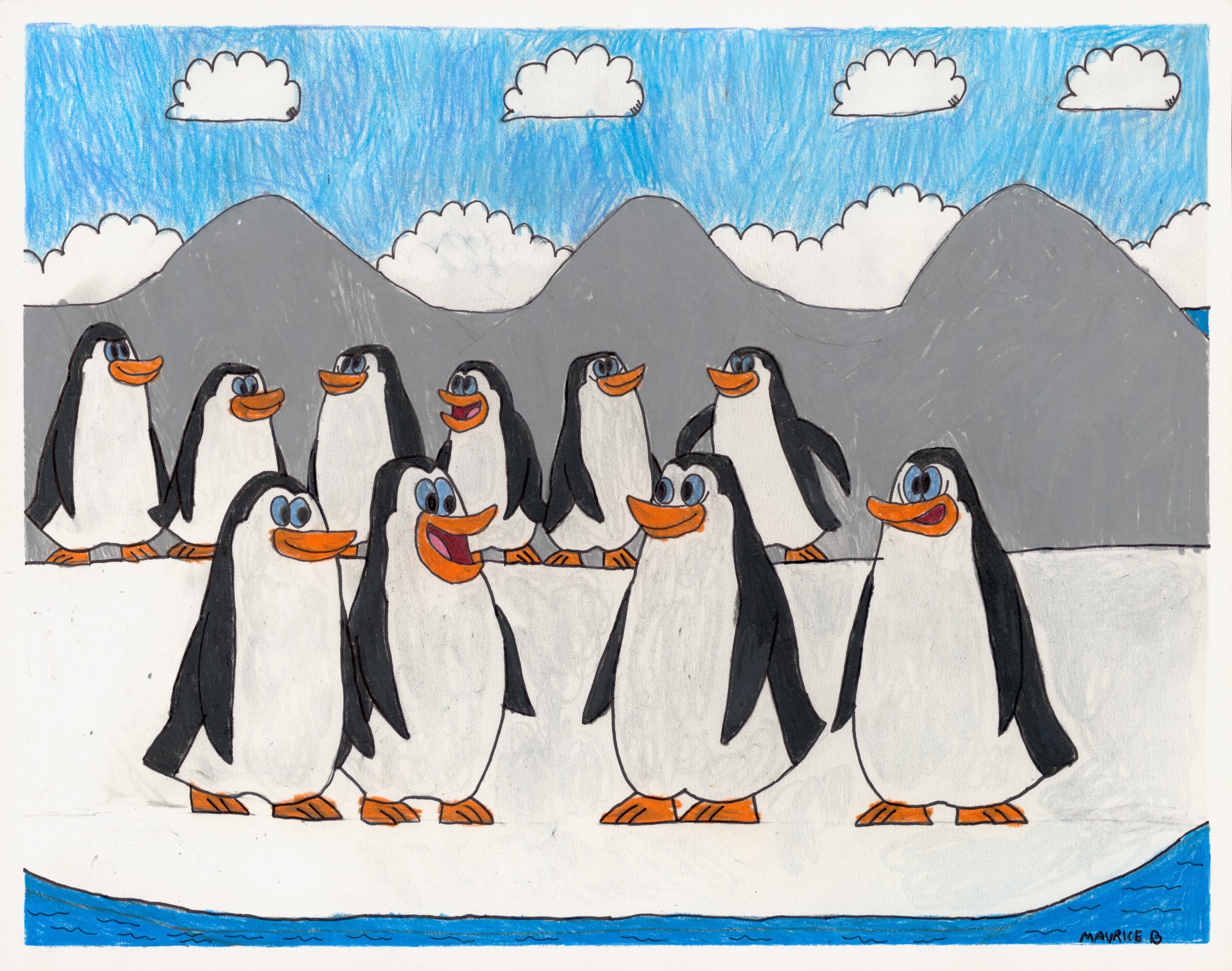 Penguins on Ice by Maurice Barnes