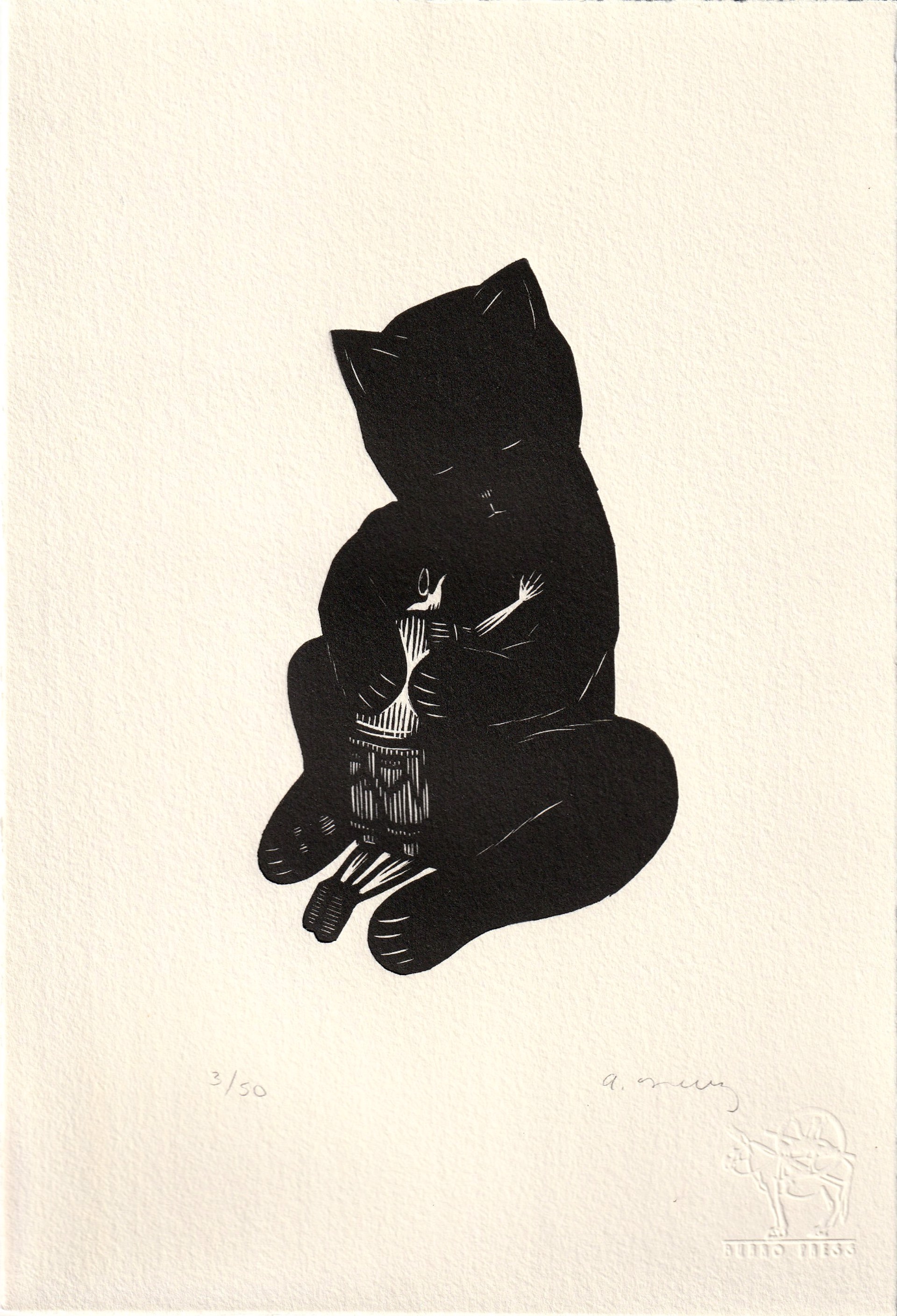 Niño y Gato (Abarcar) by Alberto Cruz