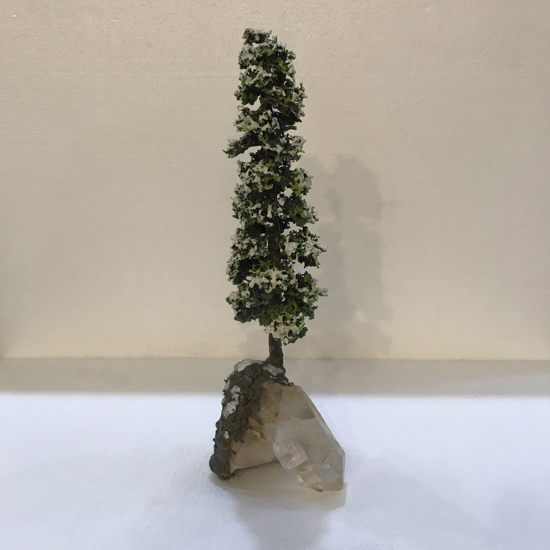 Winter Pine on Crystal Quartz by Richard & Blanca Smith