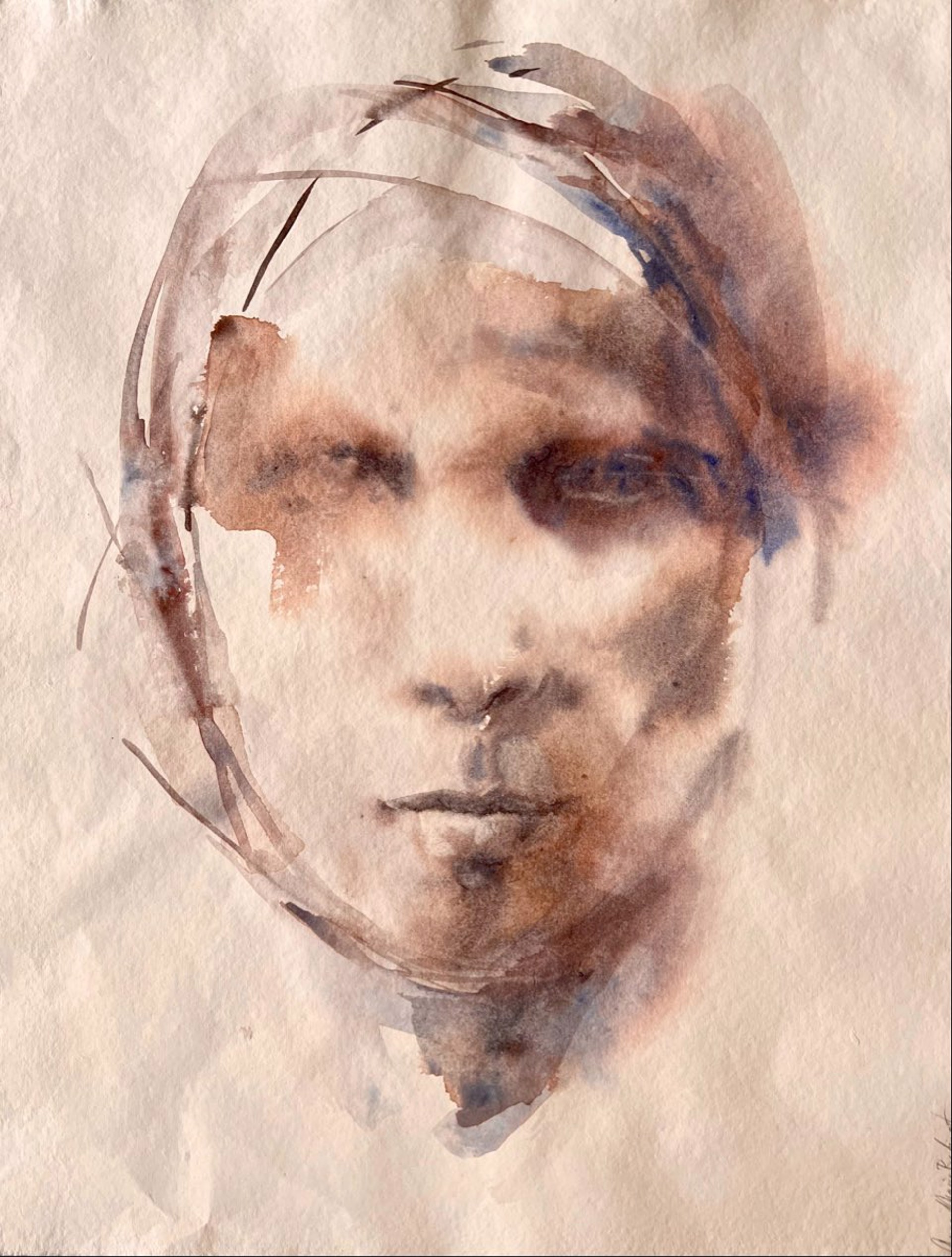 Face with Shadows by Anna-Marie Babington