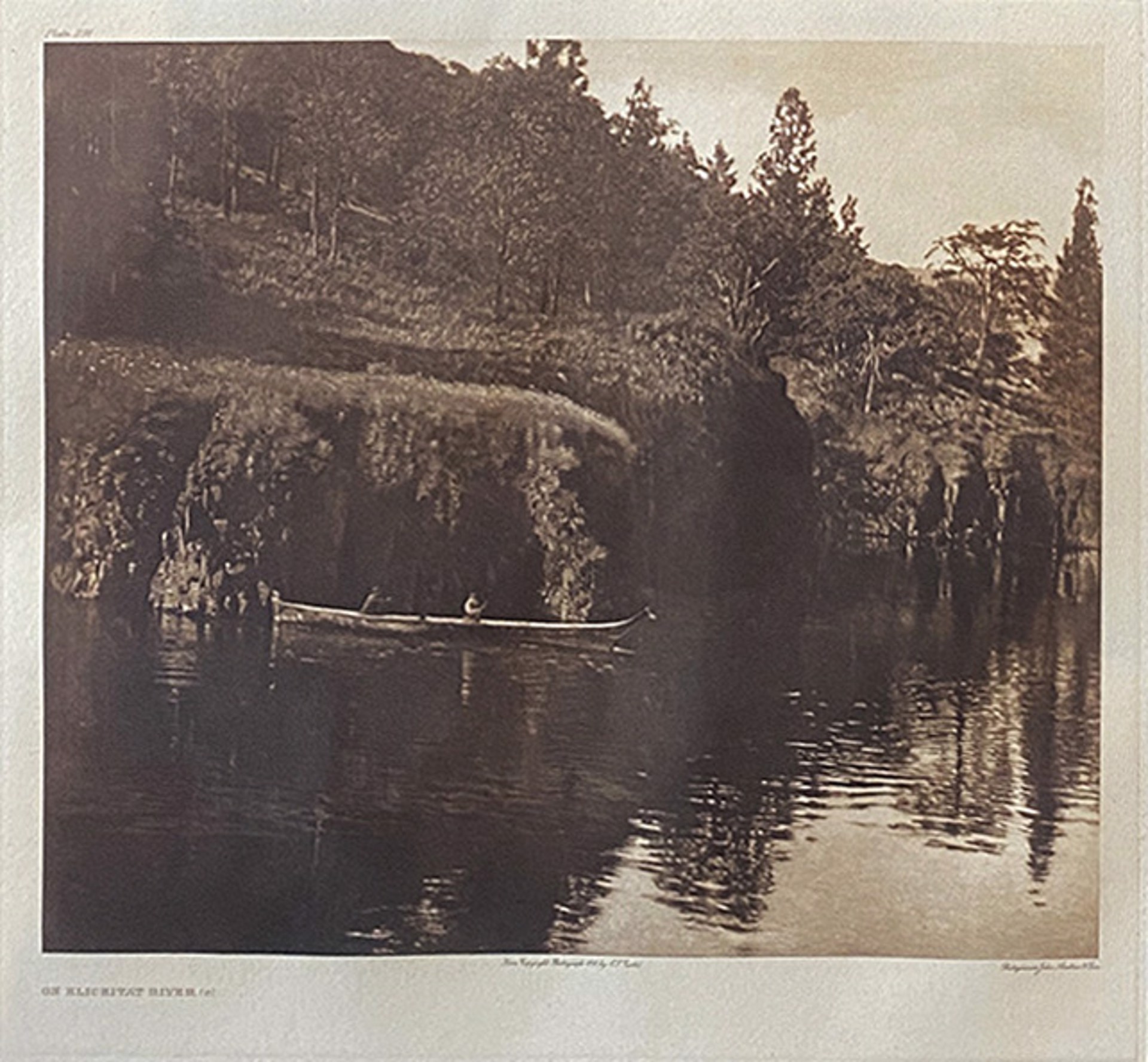 On Klickitat River, plate #291 by Edward S Curtis