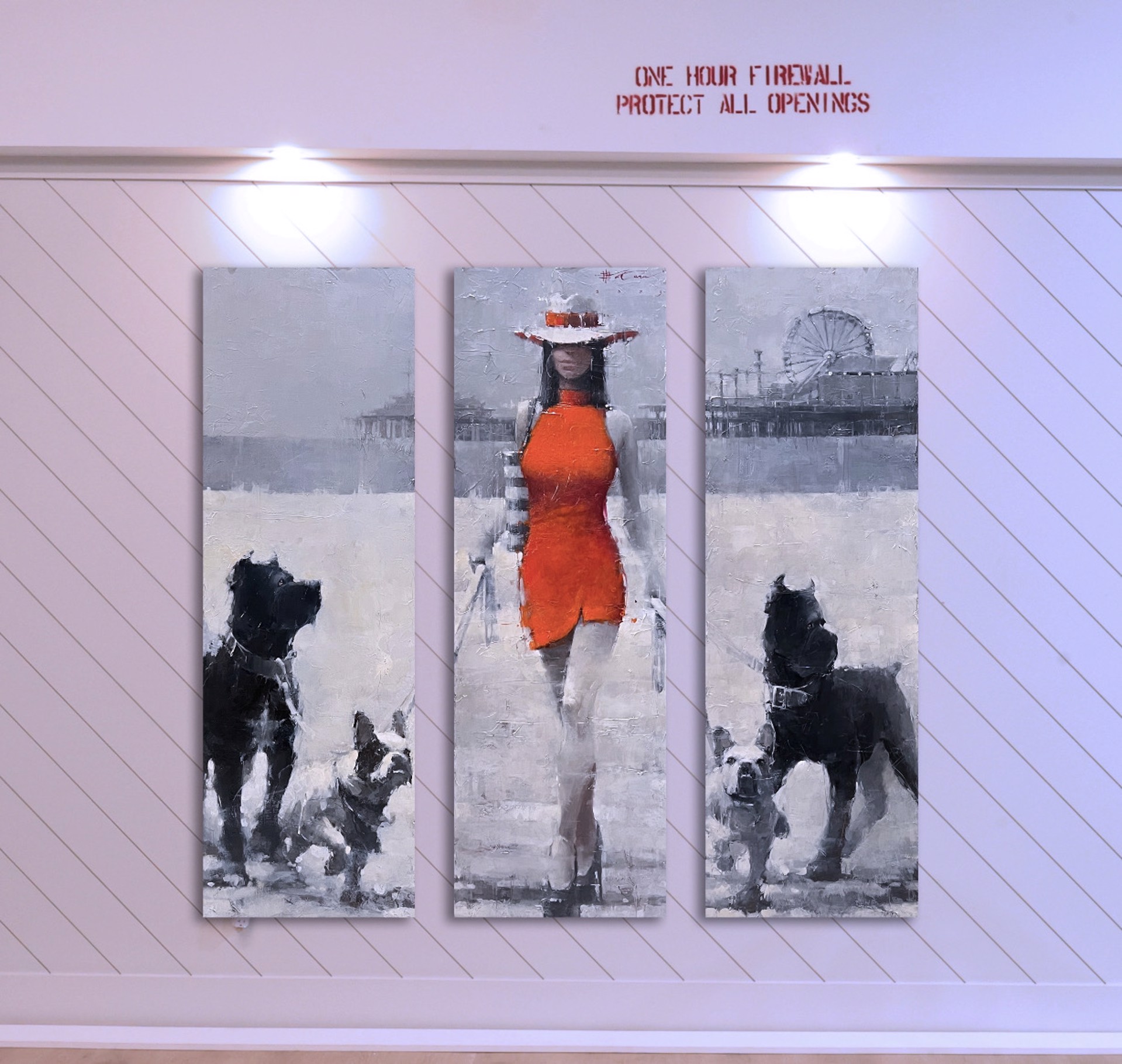 "Miss Confidential" Santa Monica Pier by Andre Kohn