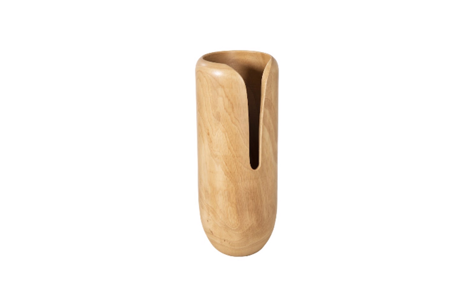 Medium Wood Vase by Sculpture