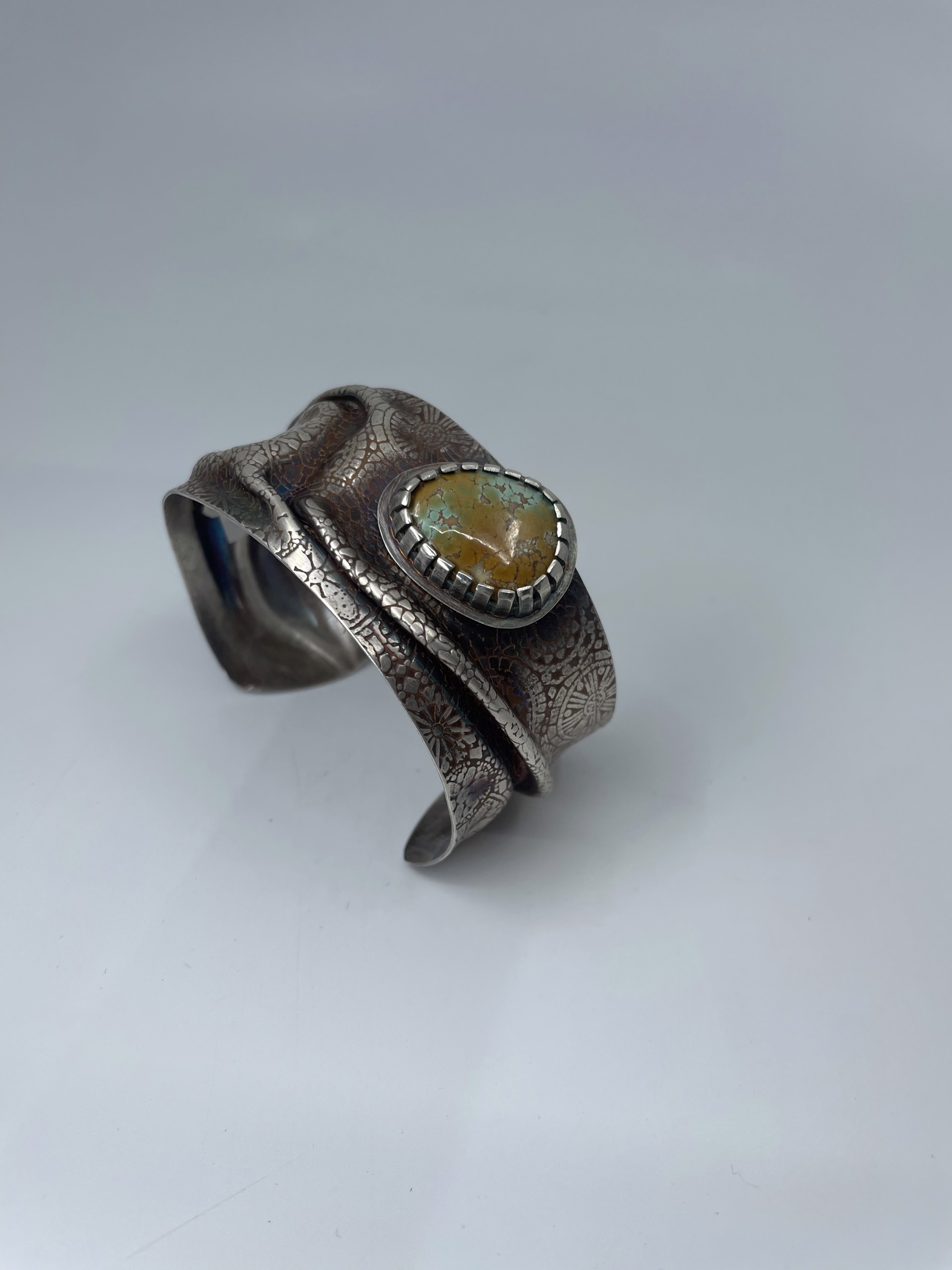 9496 Steampunk Turquoise Cuff by Lanni