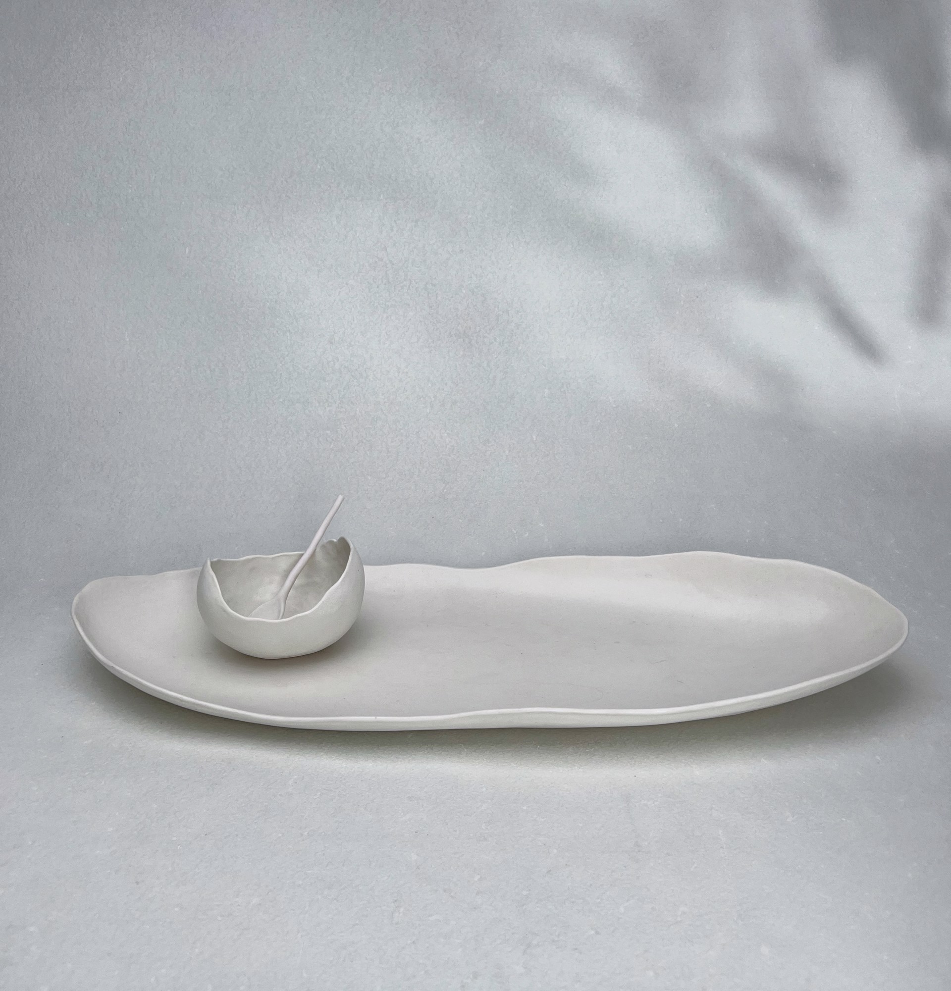 Appetizer Plate and Bowl Set - White by Kate Tremel