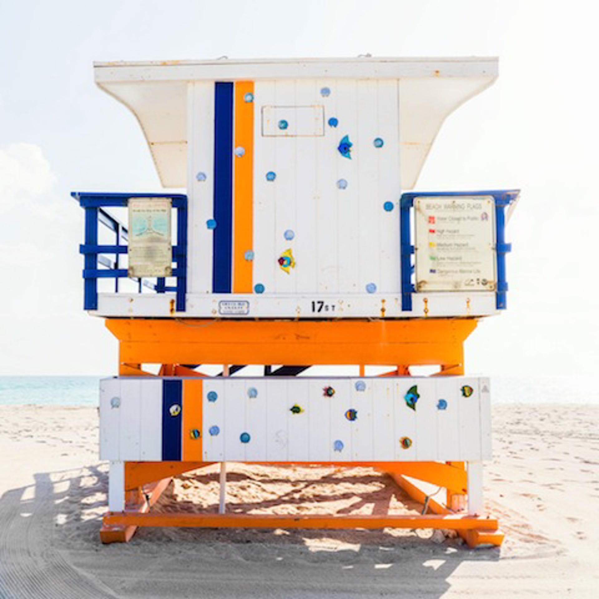 17th Street Lifeguard Stand, Rear View by Peter Mendelson