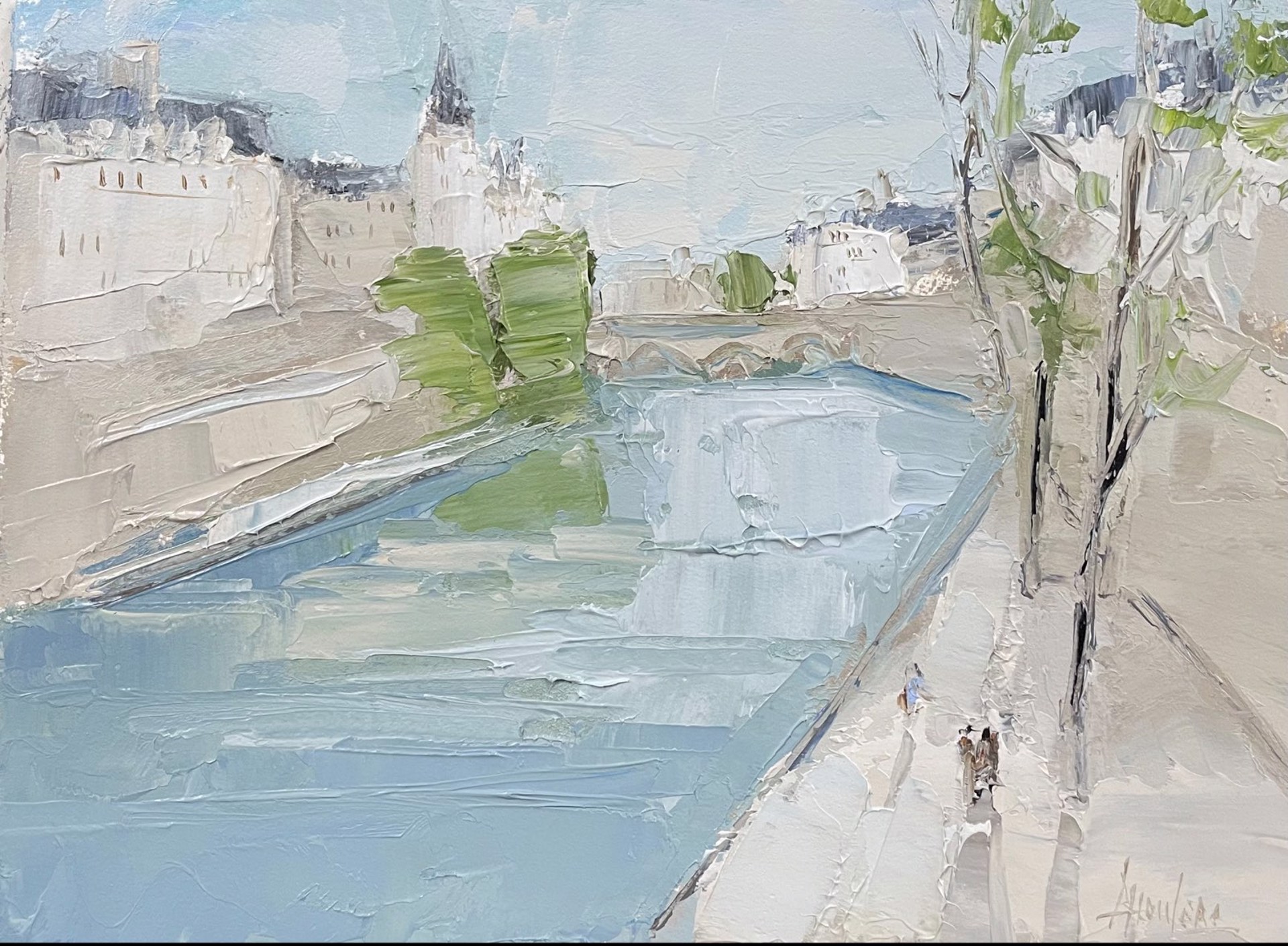 The Seine II, Paris by Barbara Flowers