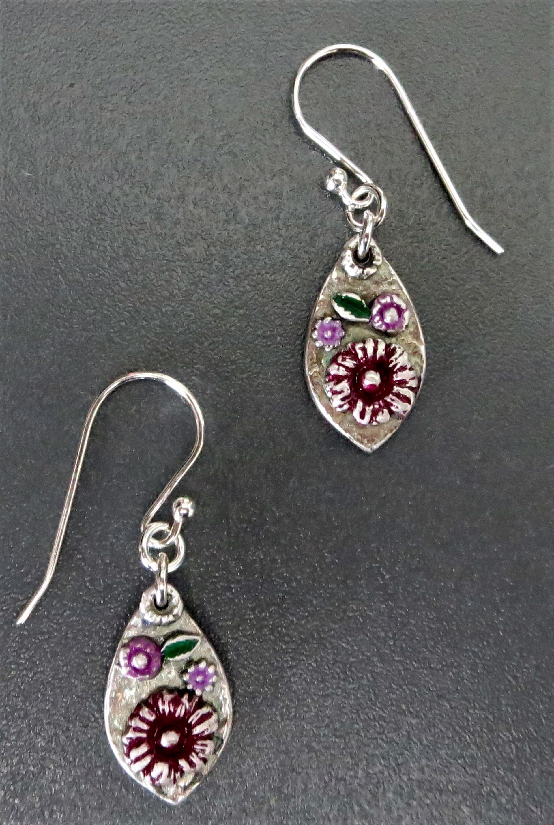 M-740 - Fine Silver Earrings by Donna Rittorno