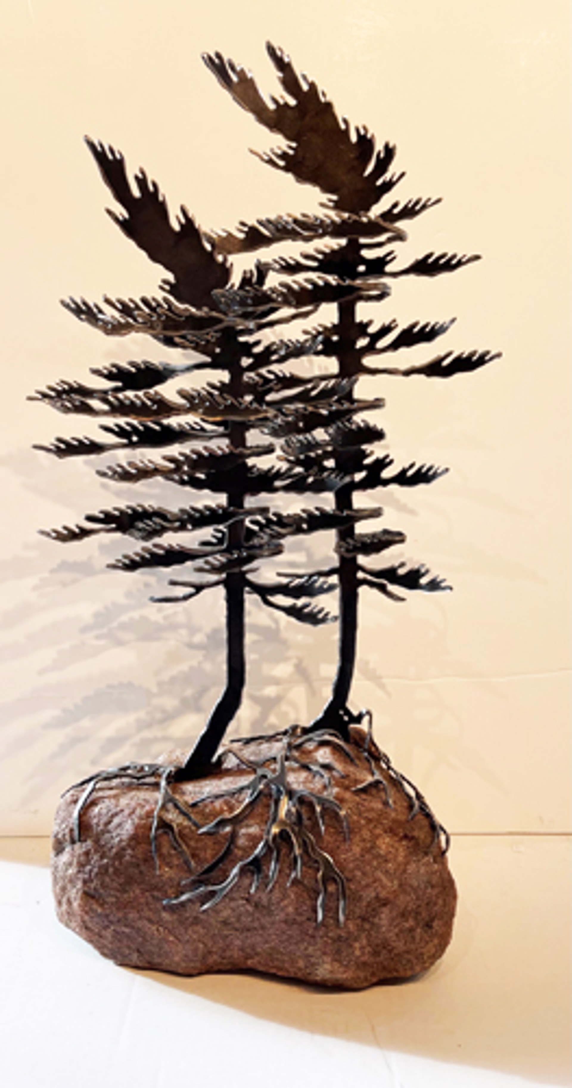 Two Windswept Pine 659535 by Cathy Mark