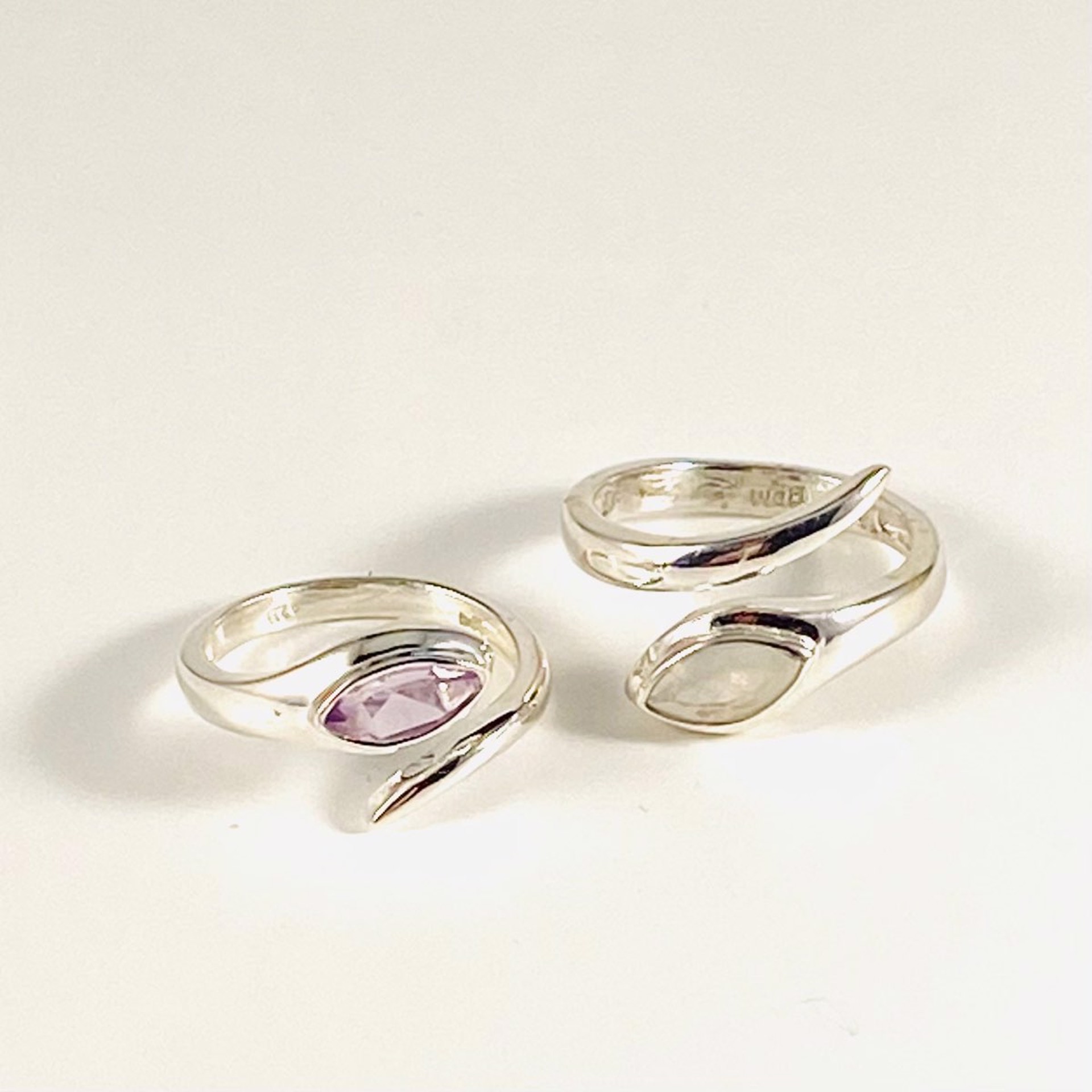 MON SR 3191 Moonstone or Amethyst LIMITED  SIZES by Monica Mehta