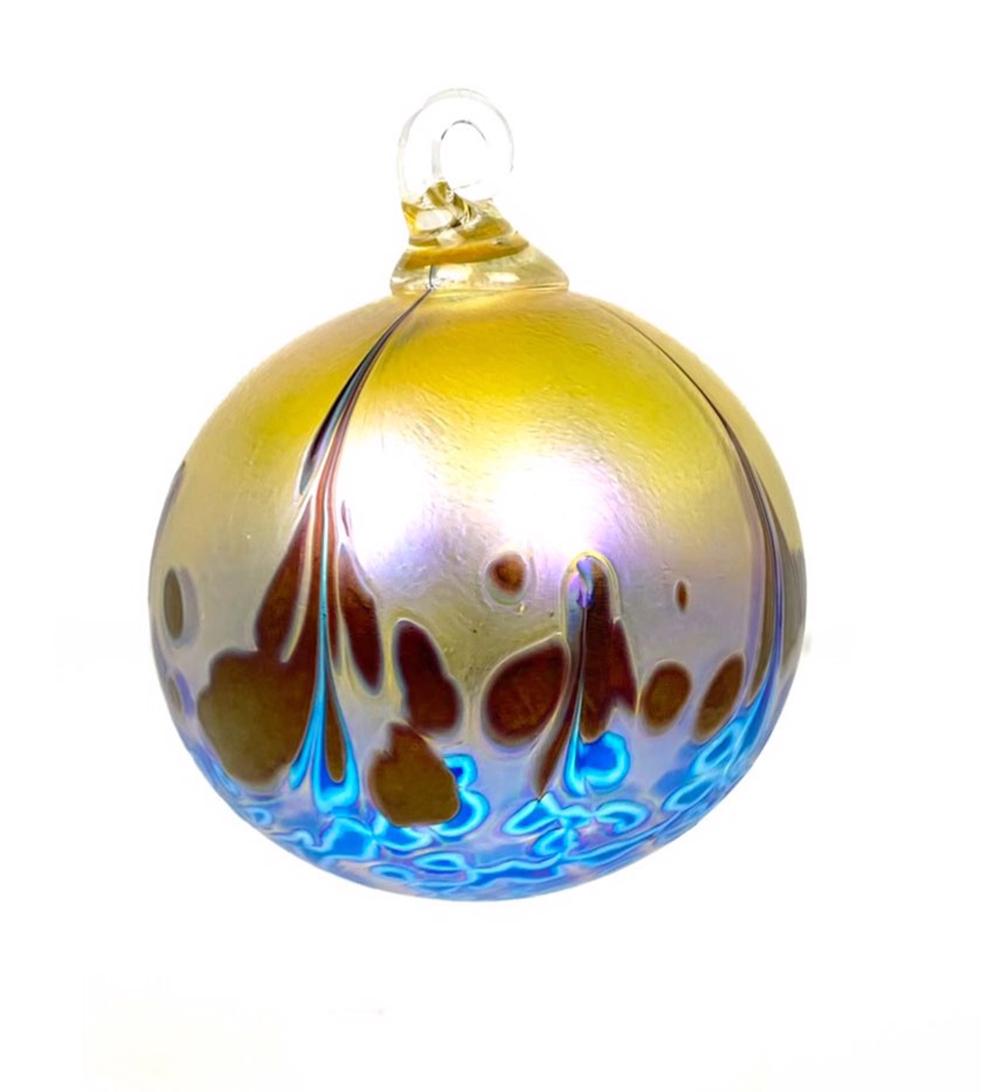 Artisan Carnival Ornament by Furnace Glass