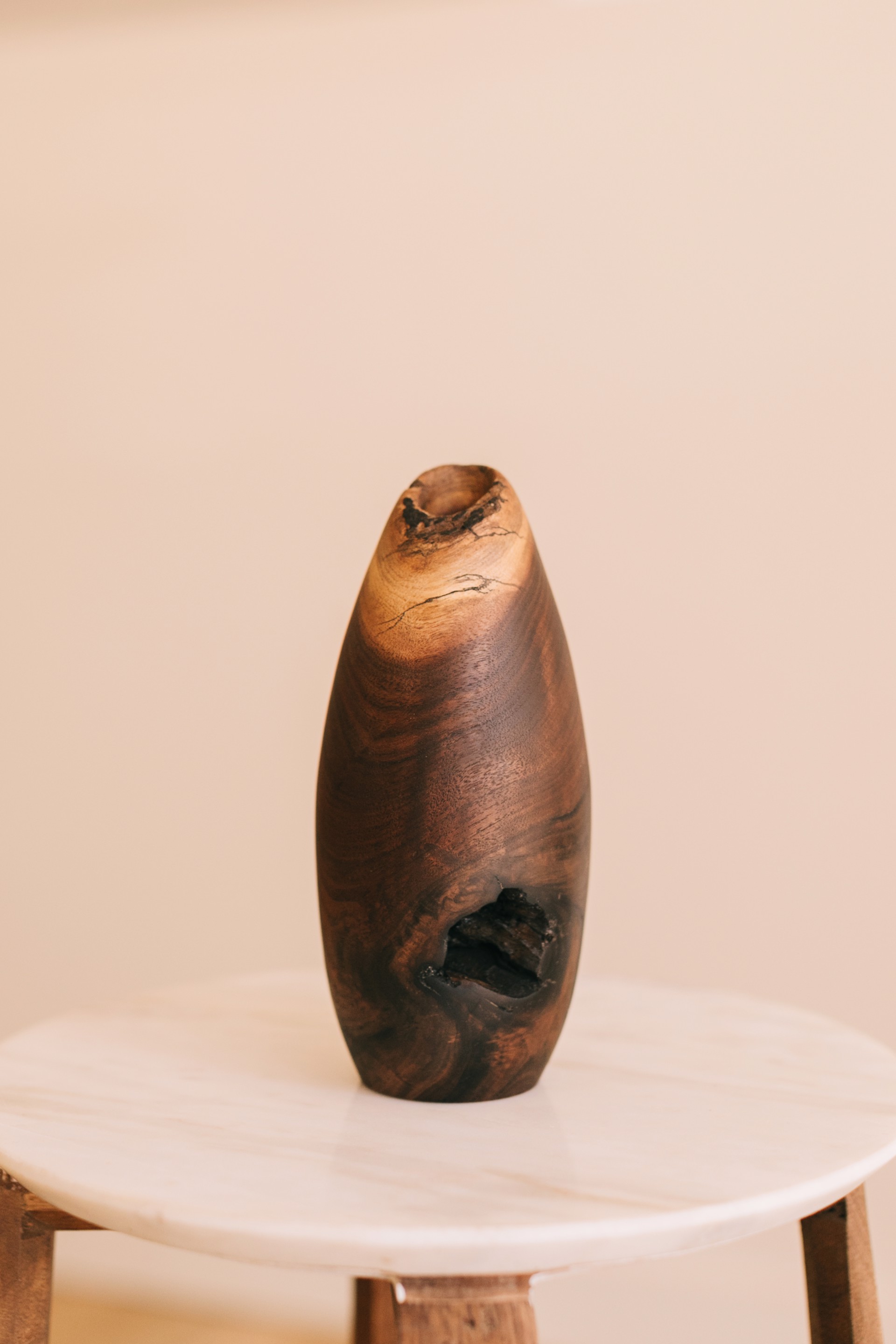 Black Walnut Vase #05 by Anna Naylor