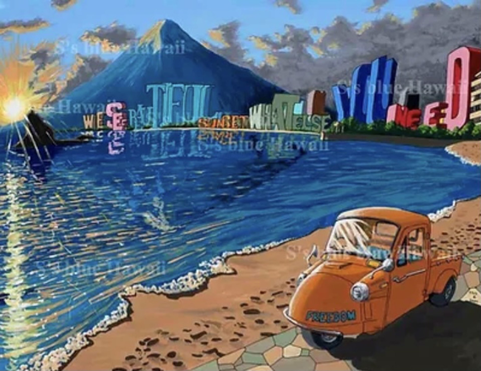 Waikiki Meets Mt. Fuji by Shin & Saori Kato