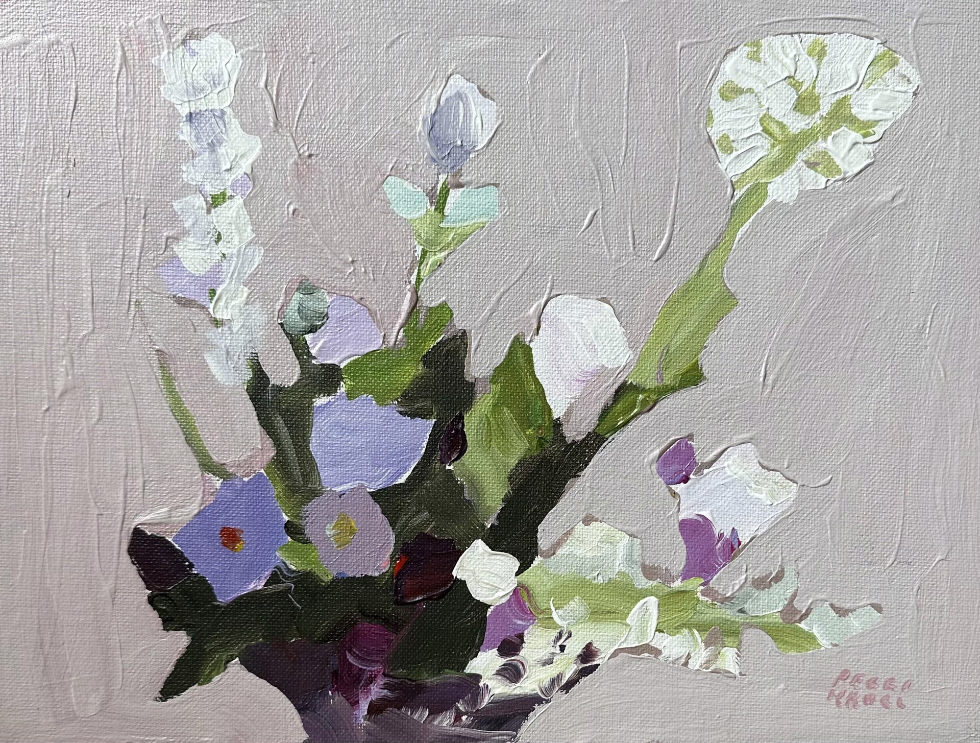 Floral on Lavender by Peggi Kroll-Roberts