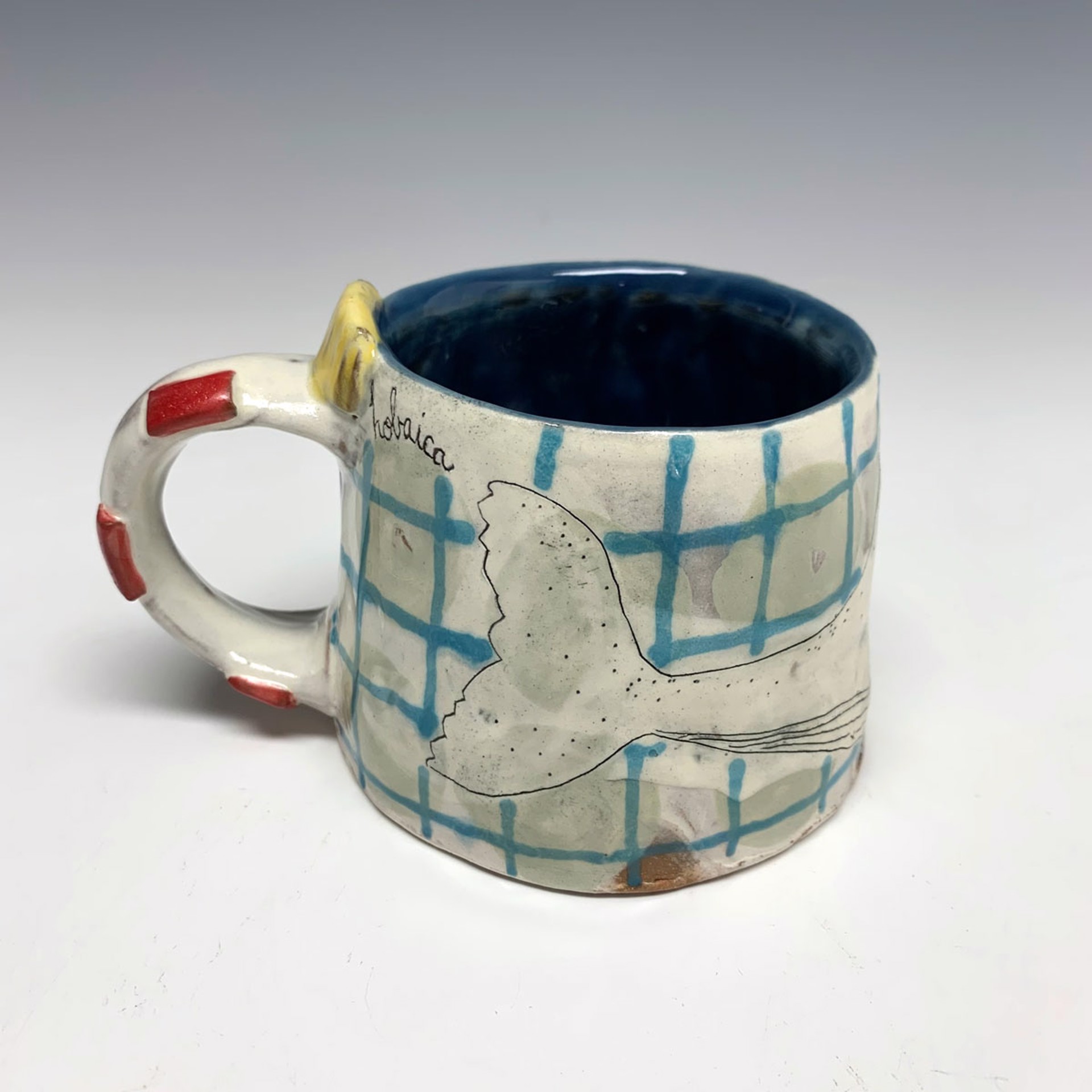 Whale mug by Lynne Hobaica