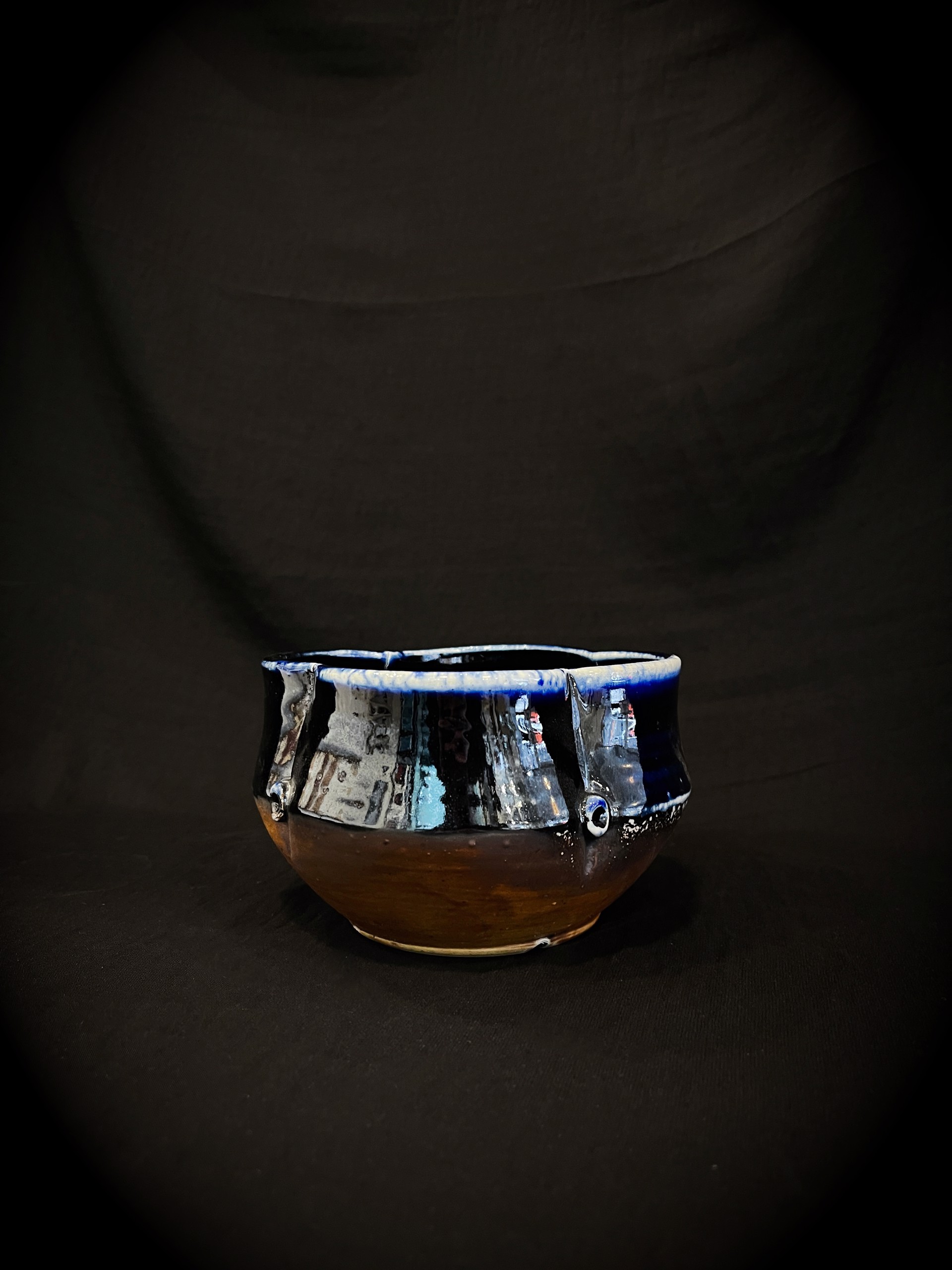 Soda-Fired Altered Bowl by Karen Heathman