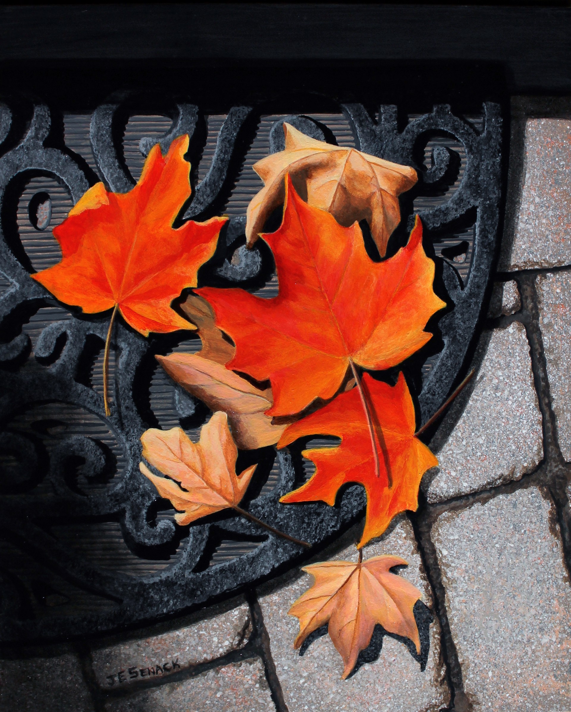 Autumn's Welcome Mat by J.Elaine Senack