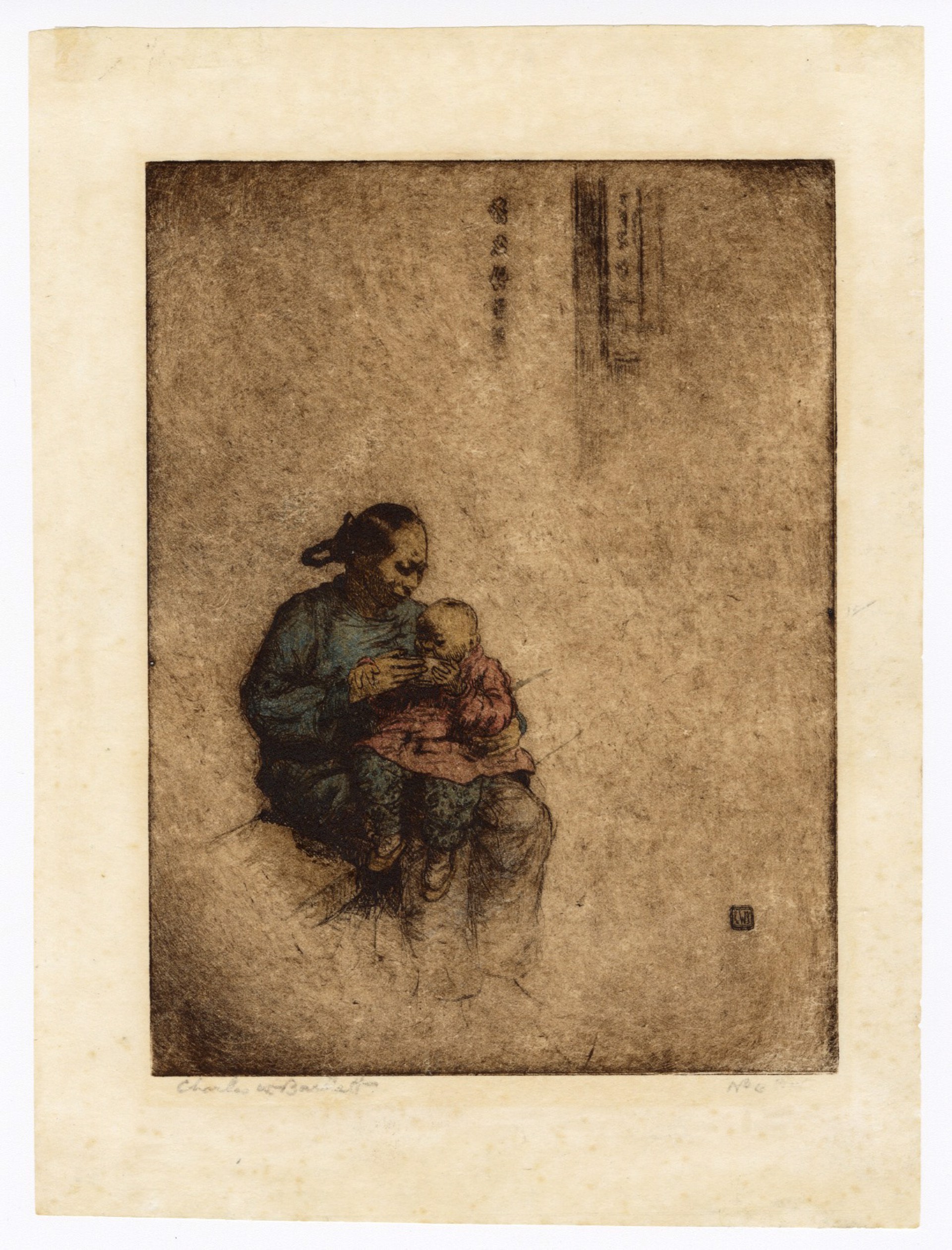 Chinese Mother and Child by Charles Bartlett