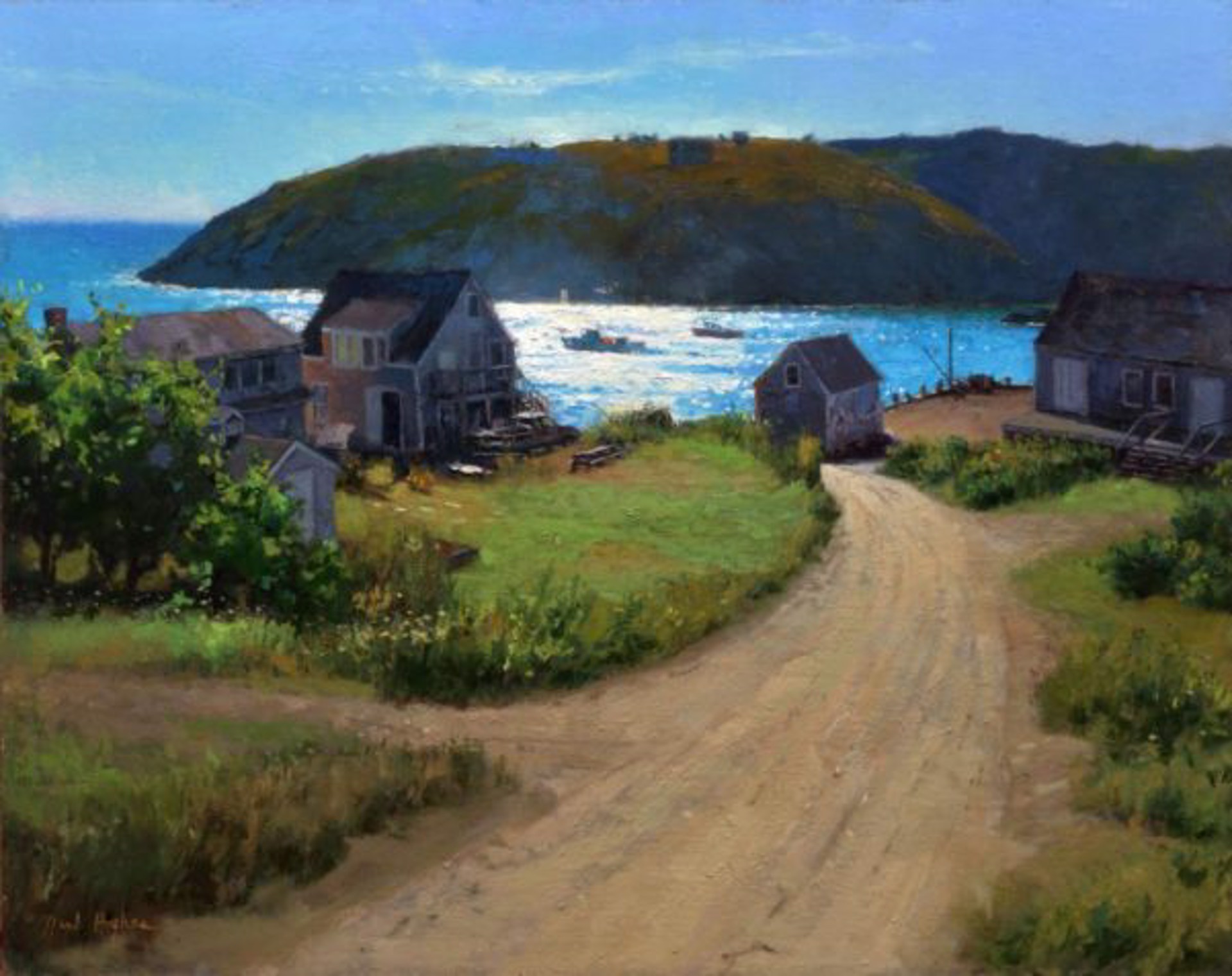 Monhegan Harbor by Neal Hughes