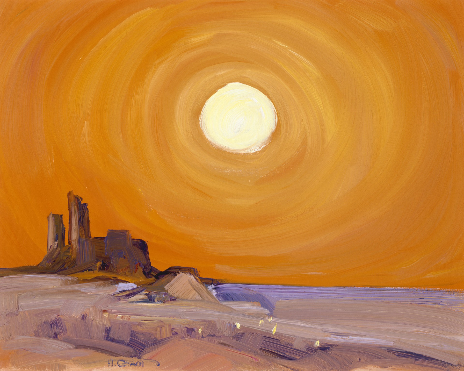 Bright Sun, Desert Mirage ~ Inquire to Order by Giclees Hugh Cabot