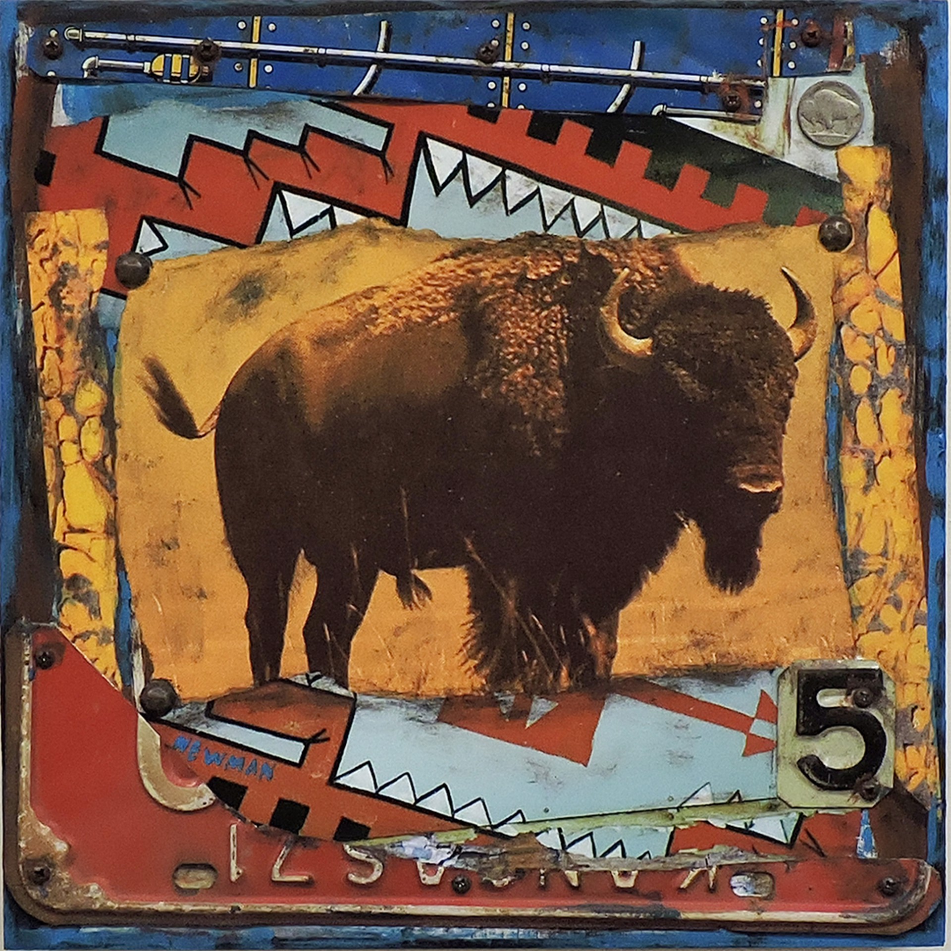 5 Cent Bison  by Dave Newman