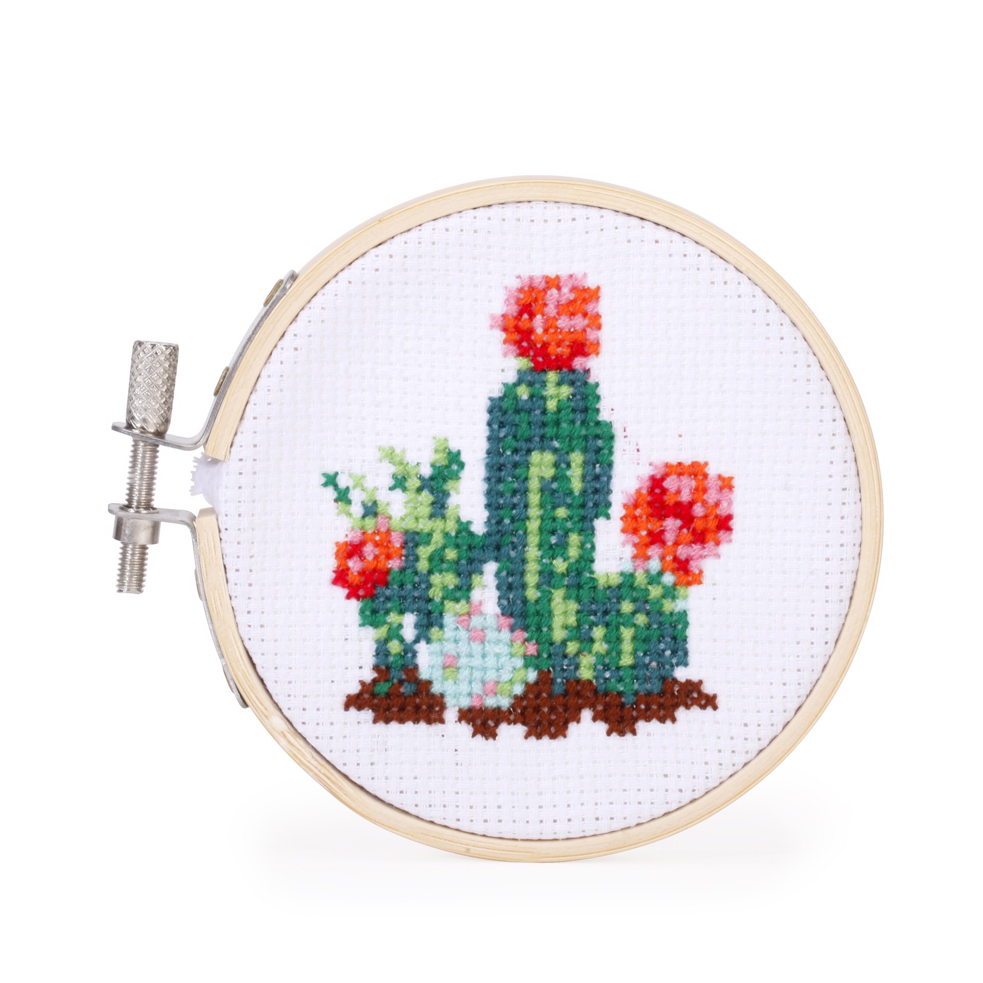 Mini Cross Stitch Kit - Cactus by Chauvet Arts
