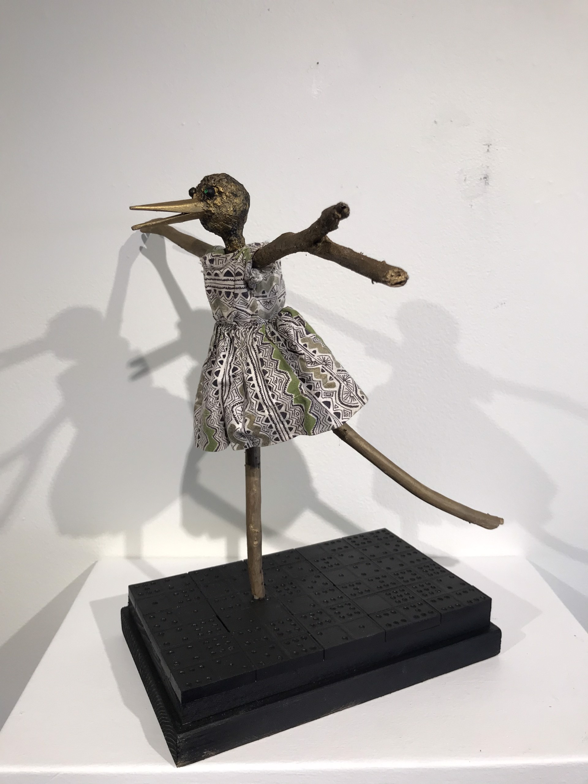 Young Bird Dancing by Gary Olson