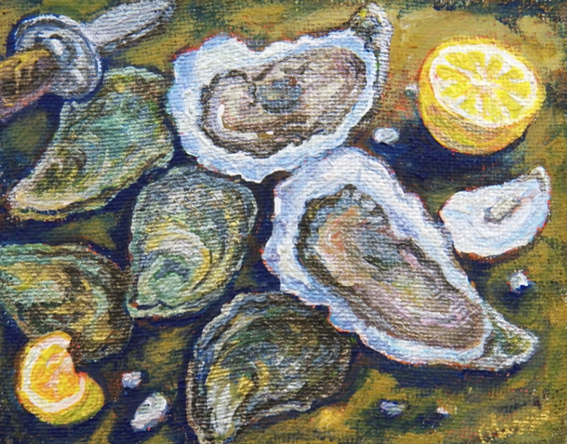 Metallic Oysters I by Olessia Maximenko