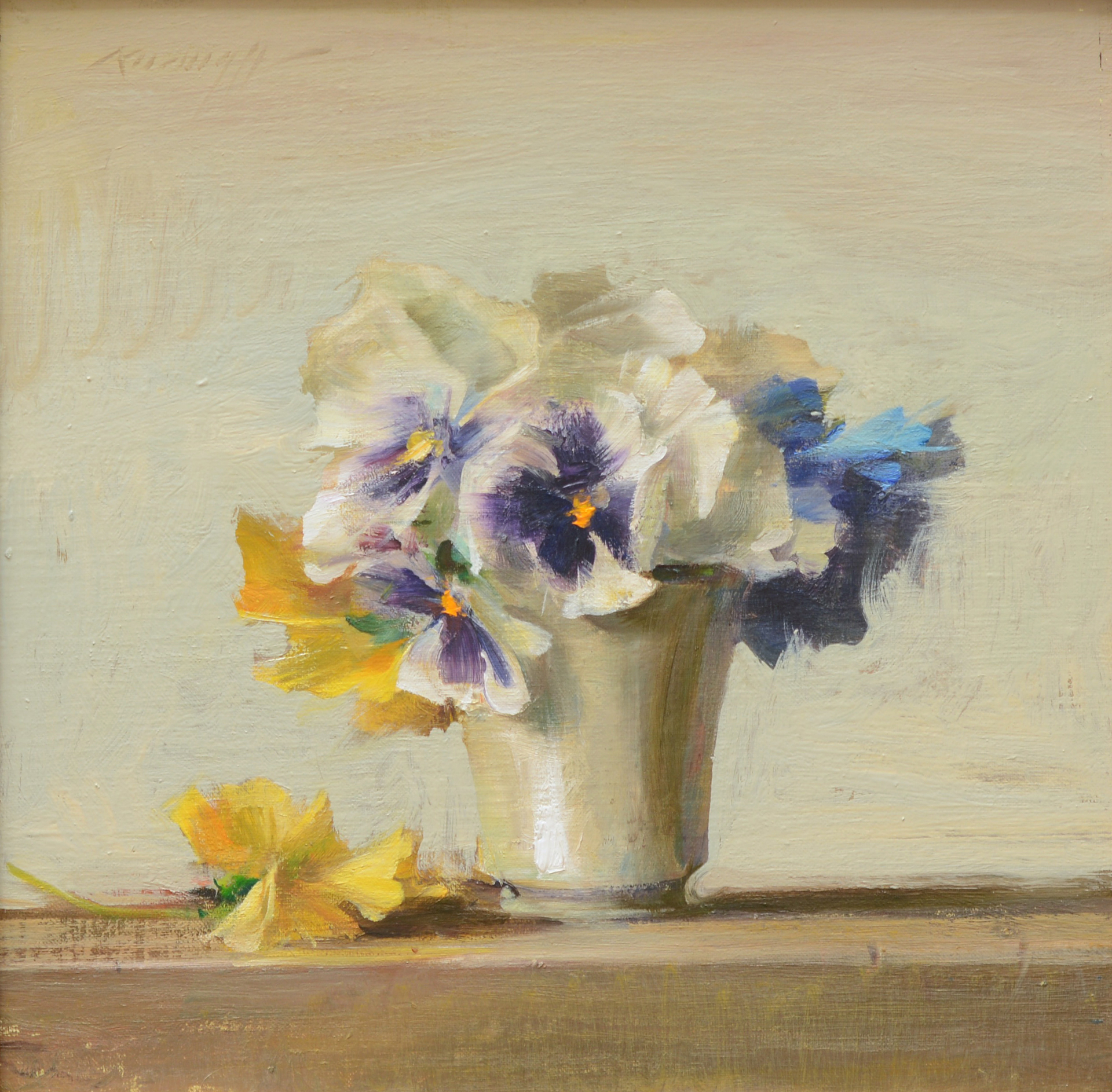 Pansies in White by Quang Ho