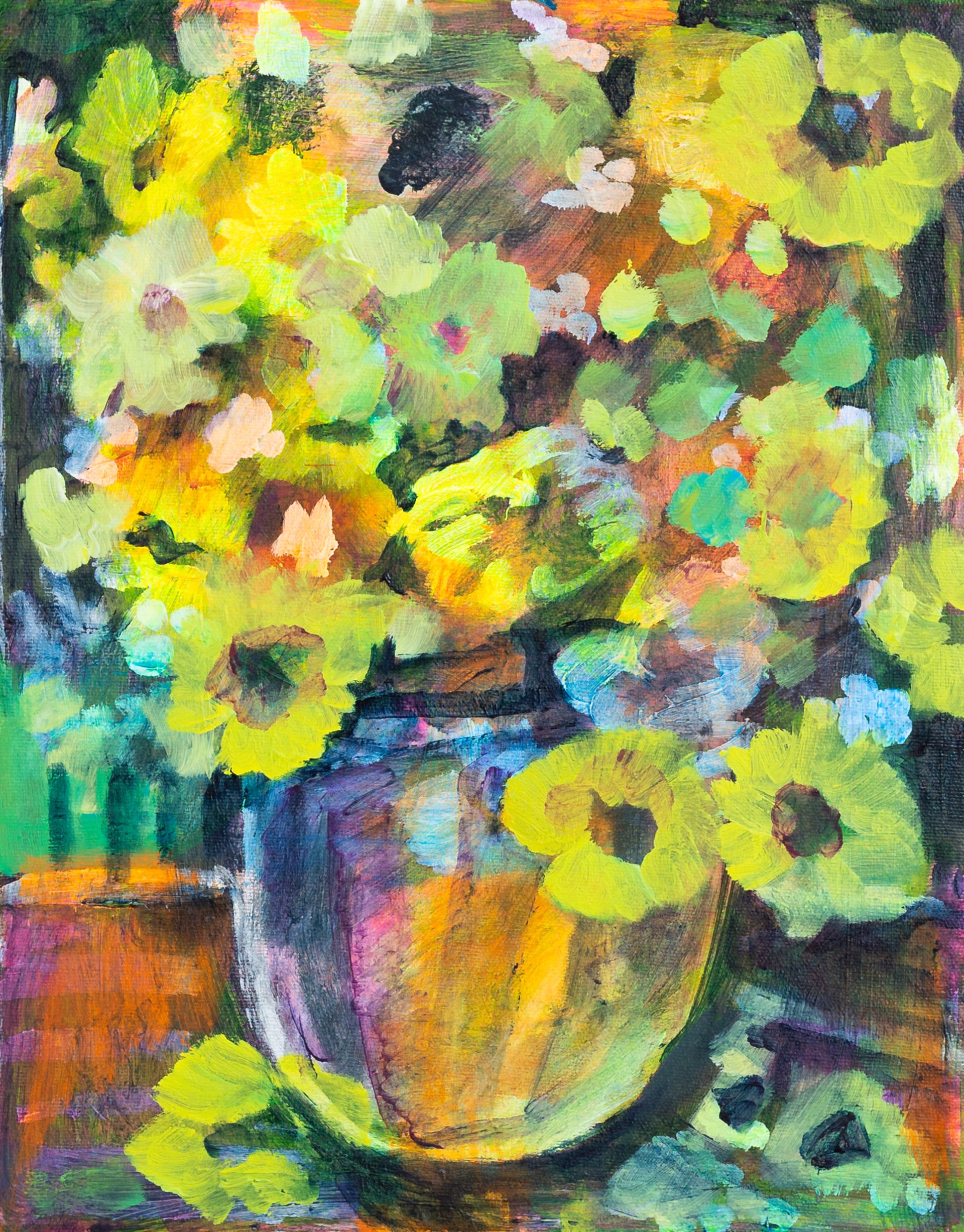 Flowers in the Mixing Bowl by Wylie Garcia