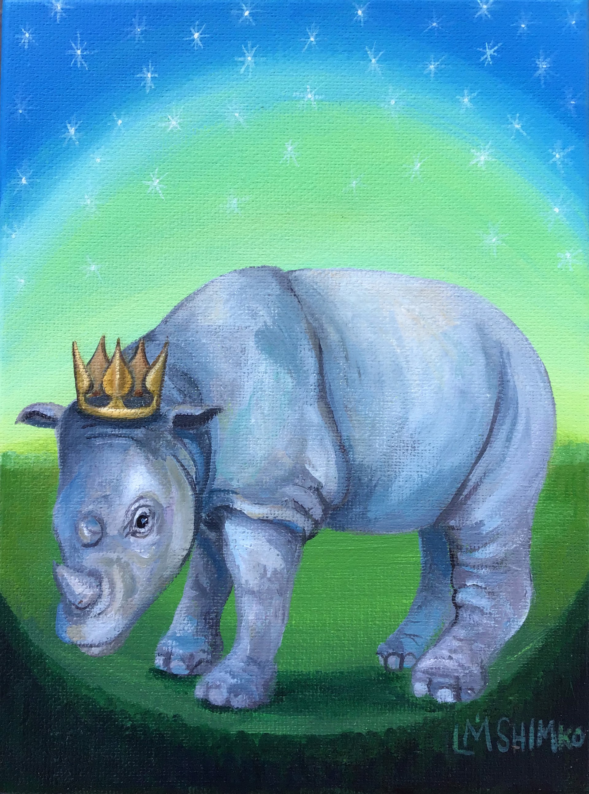 Rhino Dream II by Lisa Shimko