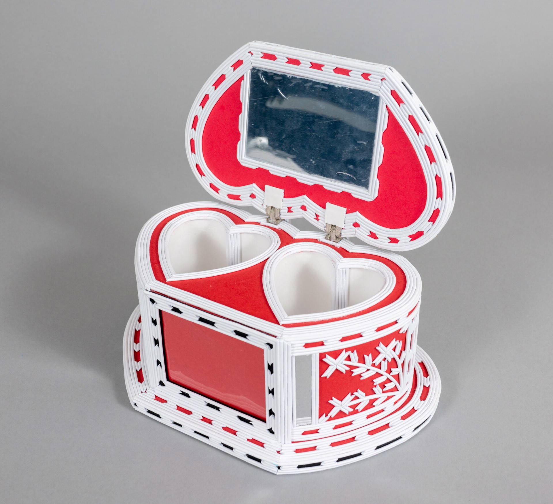 Red Double Heart Box by M.M.
