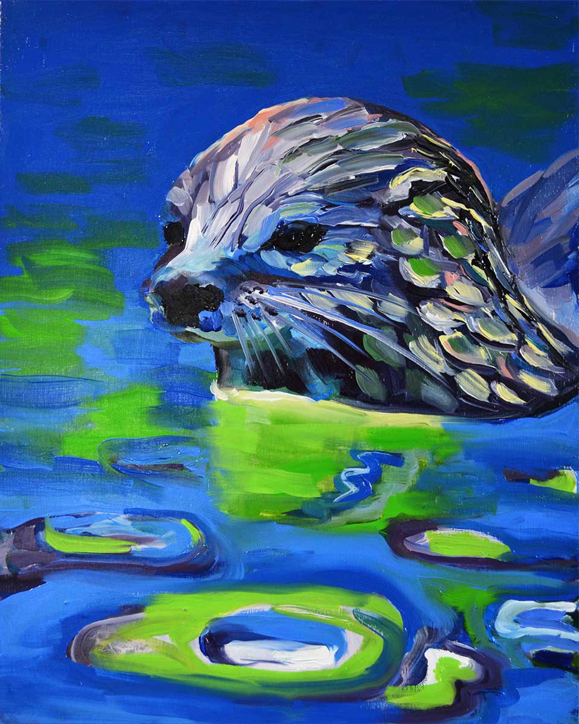 Otter by Lizzie Wortham