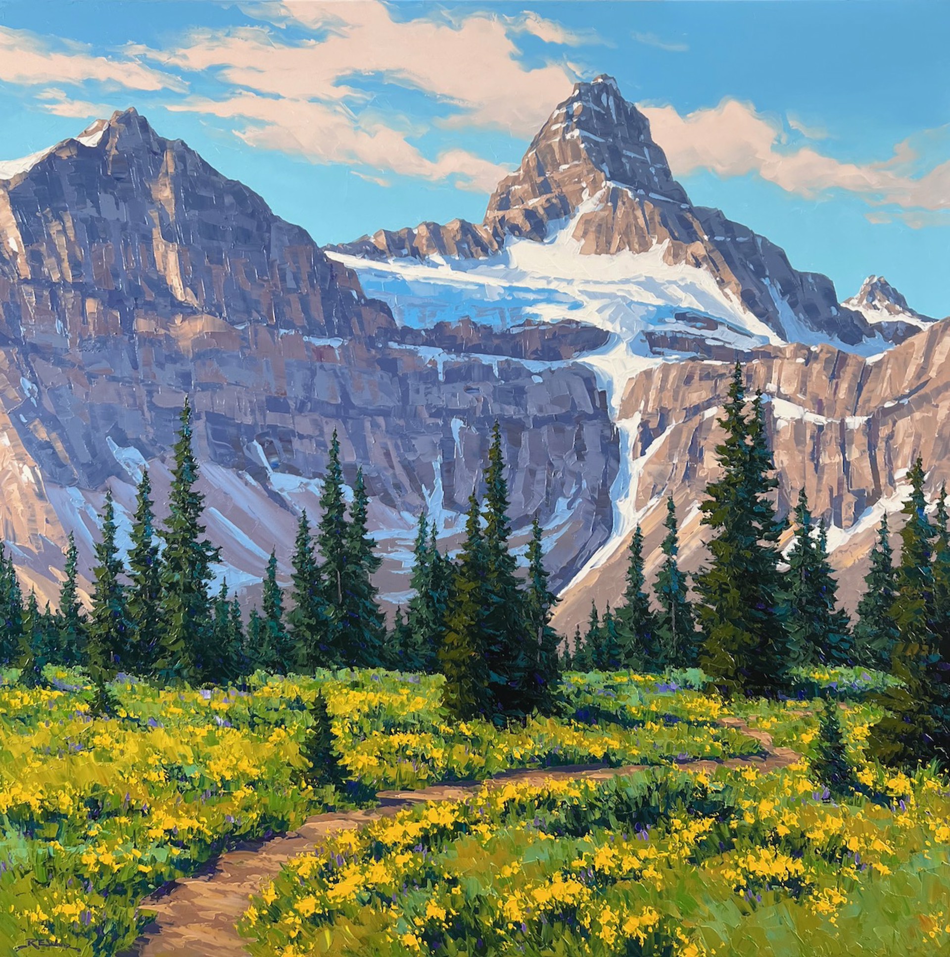 Mount Assiniboine Wildflowers by Robert E Wood | Mountain Galleries