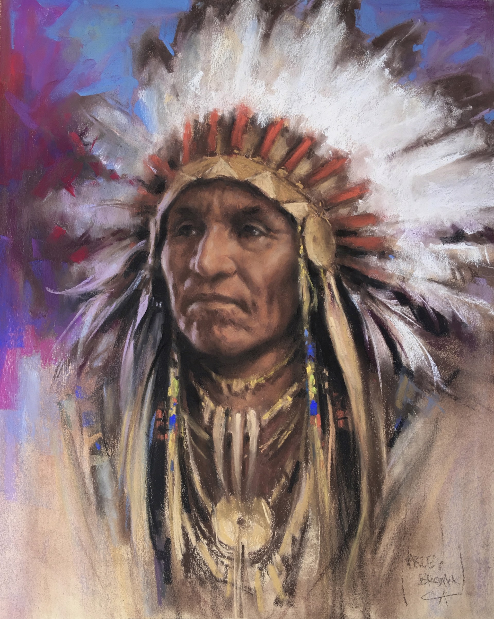 Cheyenne Warrior by Harley Brown